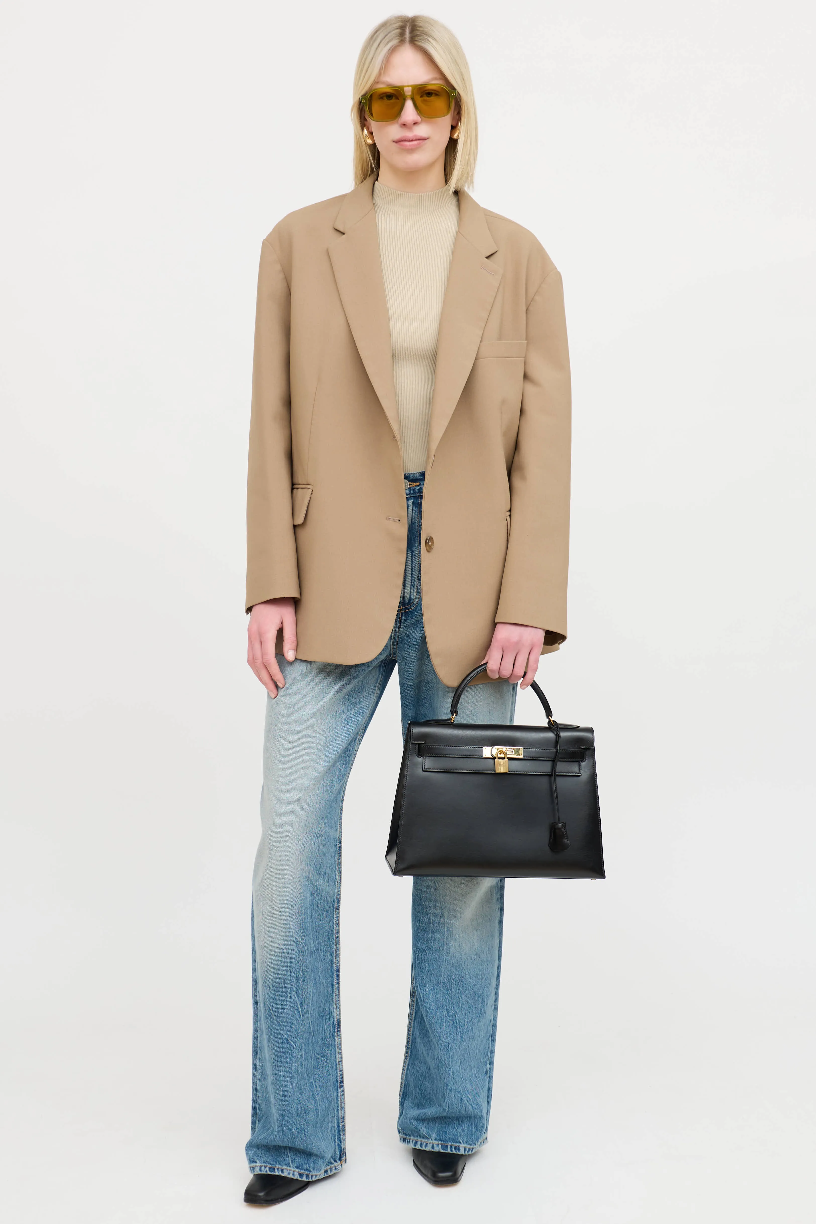 1989 Noir Box Kelly 32 Sellier Bag sold by VSP Consignment