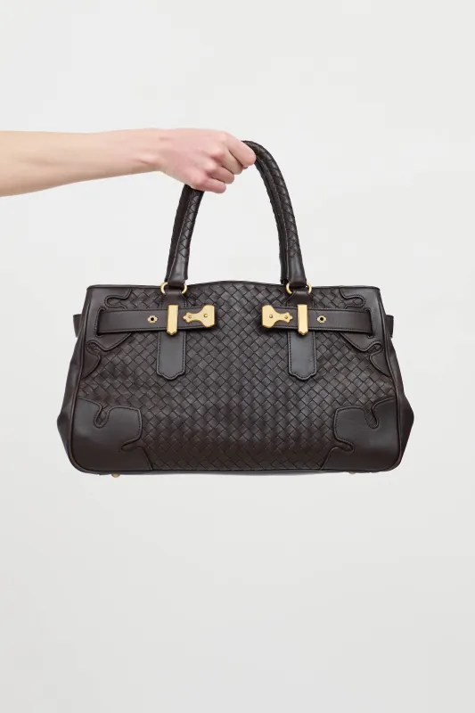 Leather Intrecciato Tote Bag sold by VSP Consignment