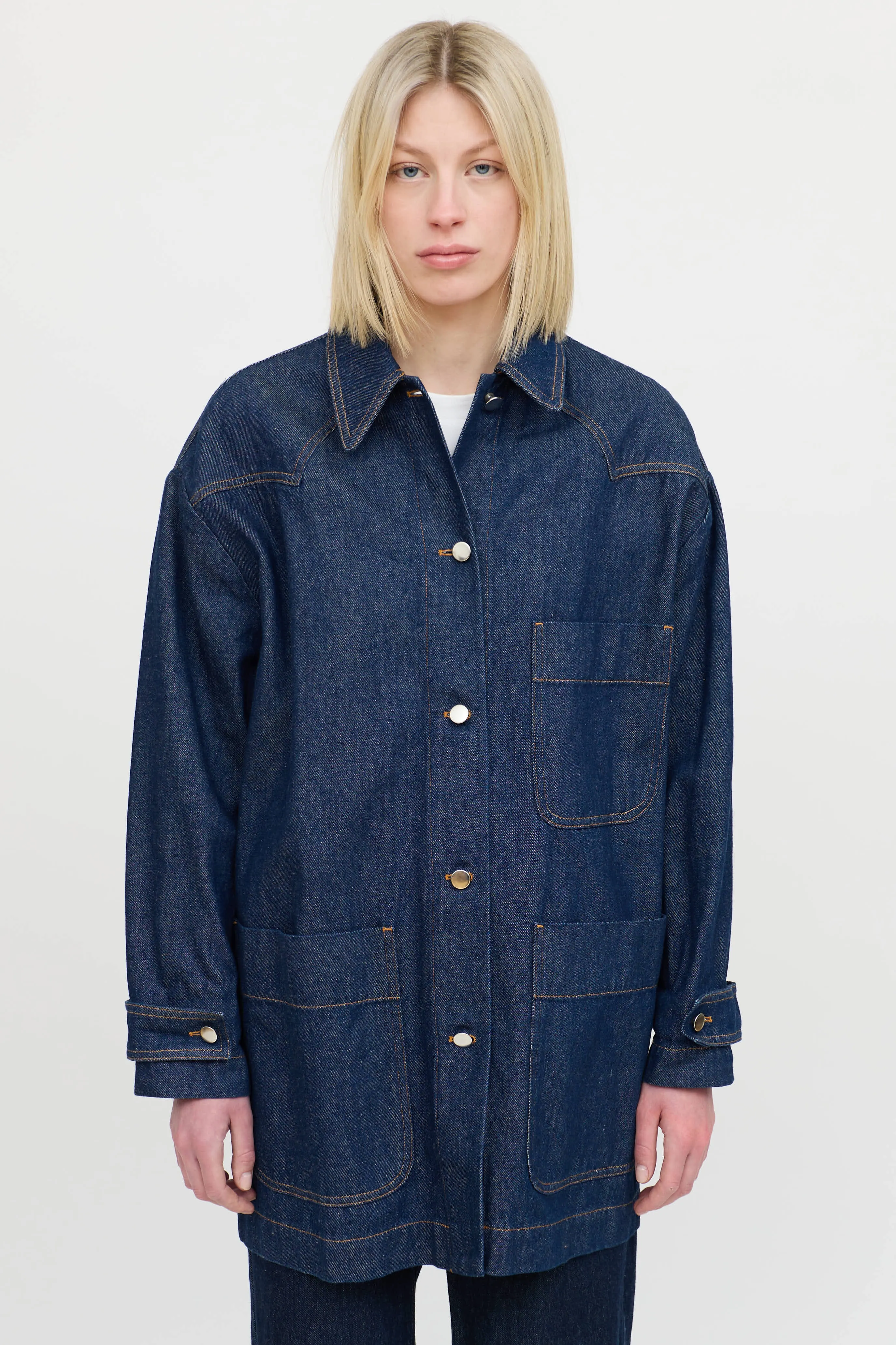 Denim Button Up Jacket sold by VSP Consignment product image thumbnail 2
