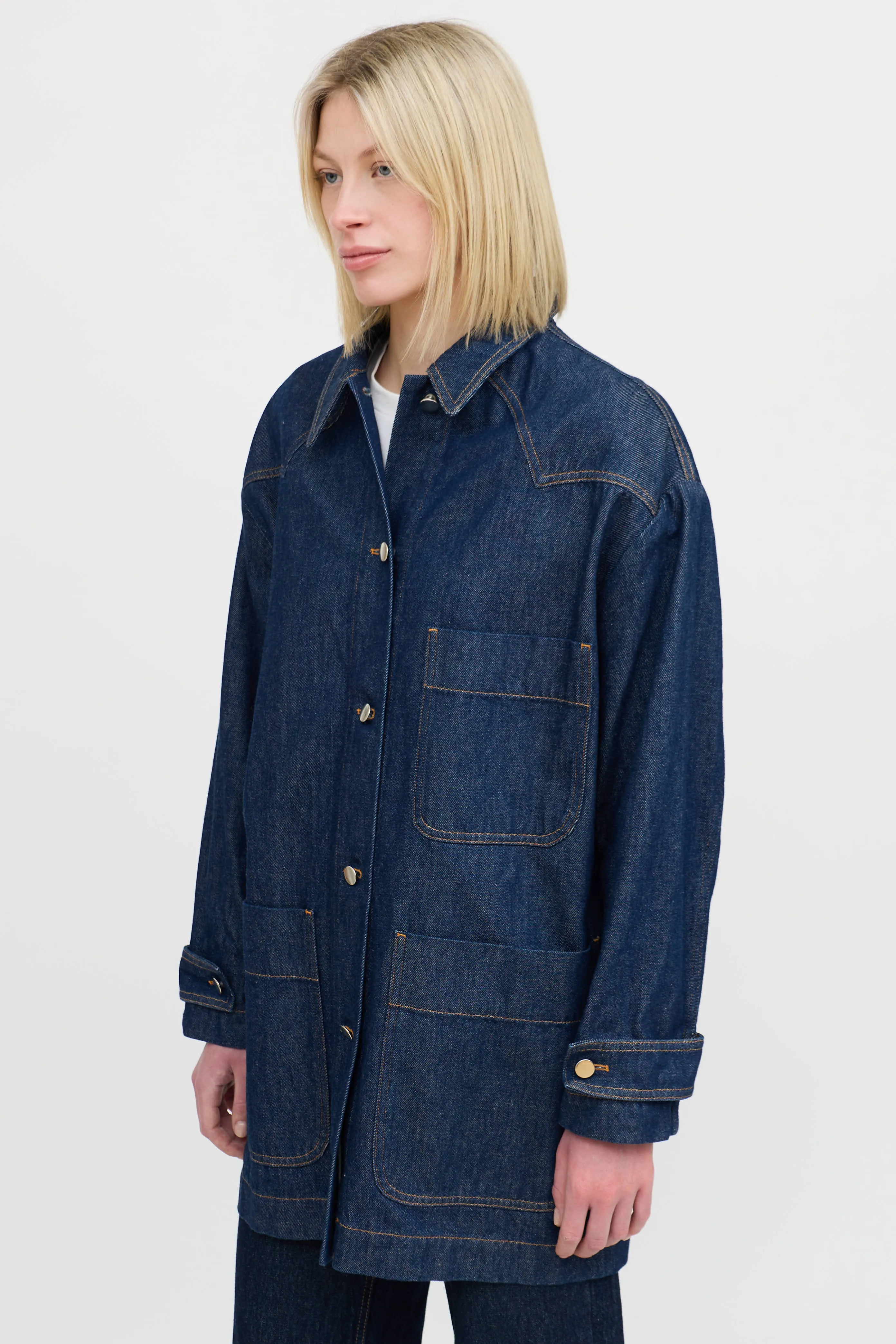 Denim Button Up Jacket sold by VSP Consignment product image thumbnail 4