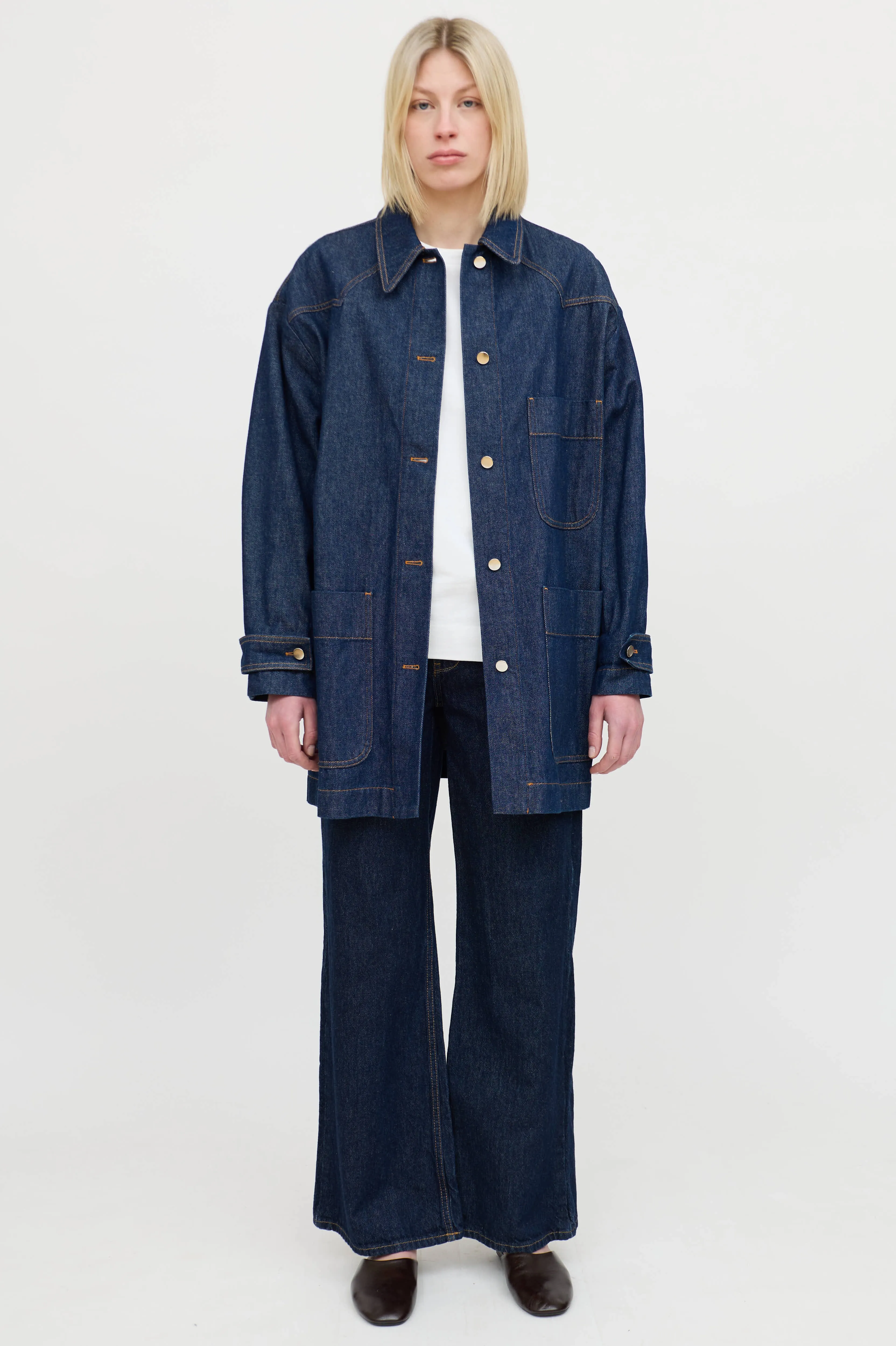 Denim Button Up Jacket sold by VSP Consignment product image thumbnail 3