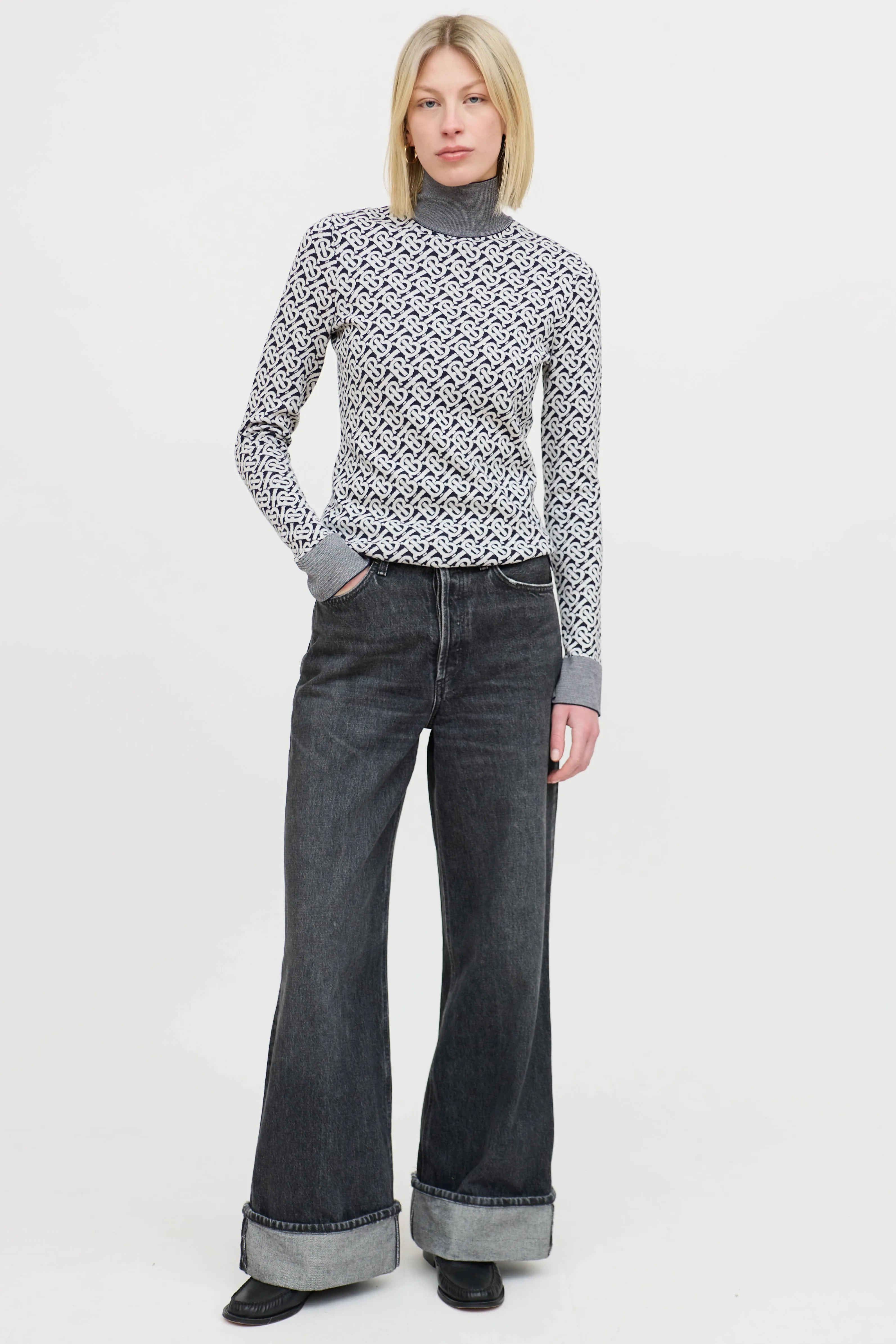 Jacquard Turtleneck Sweater sold by VSP Consignment product image thumbnail 5