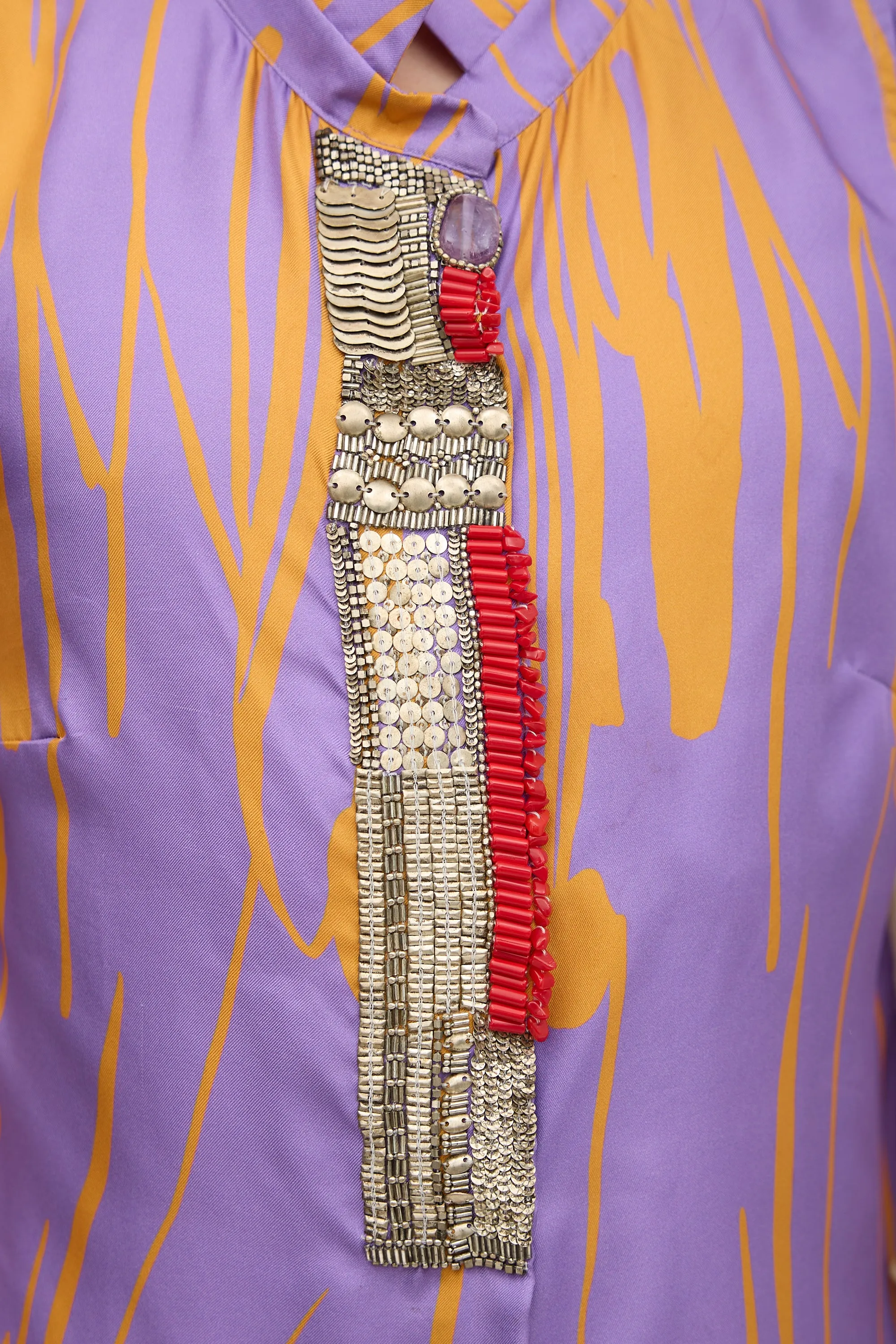 Silk Beaded Shirt sold by VSP Consignment product image thumbnail 5