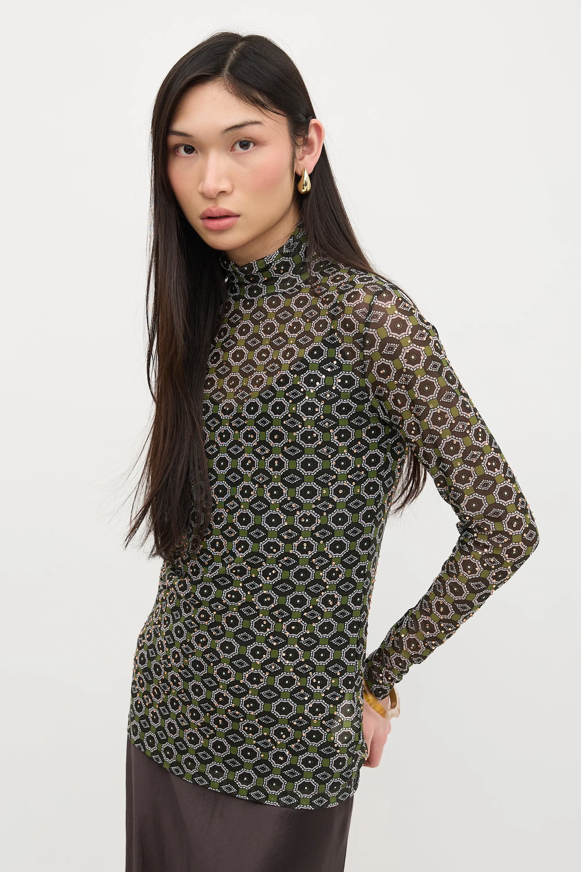 Mesh Hoyser Top sold by VSP Consignment product image thumbnail 3