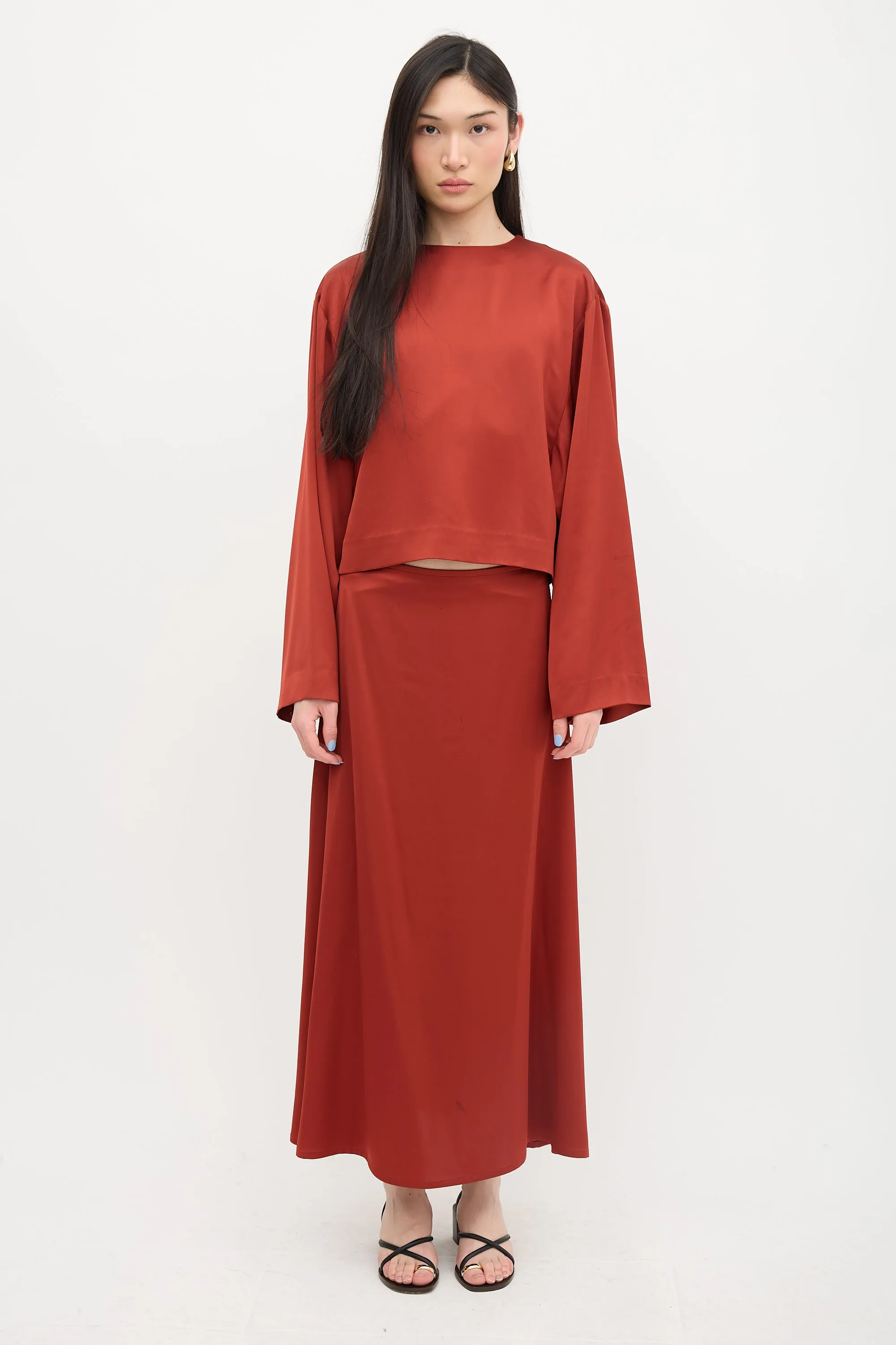 Satin Avila Blouse sold by VSP Consignment product image thumbnail 2