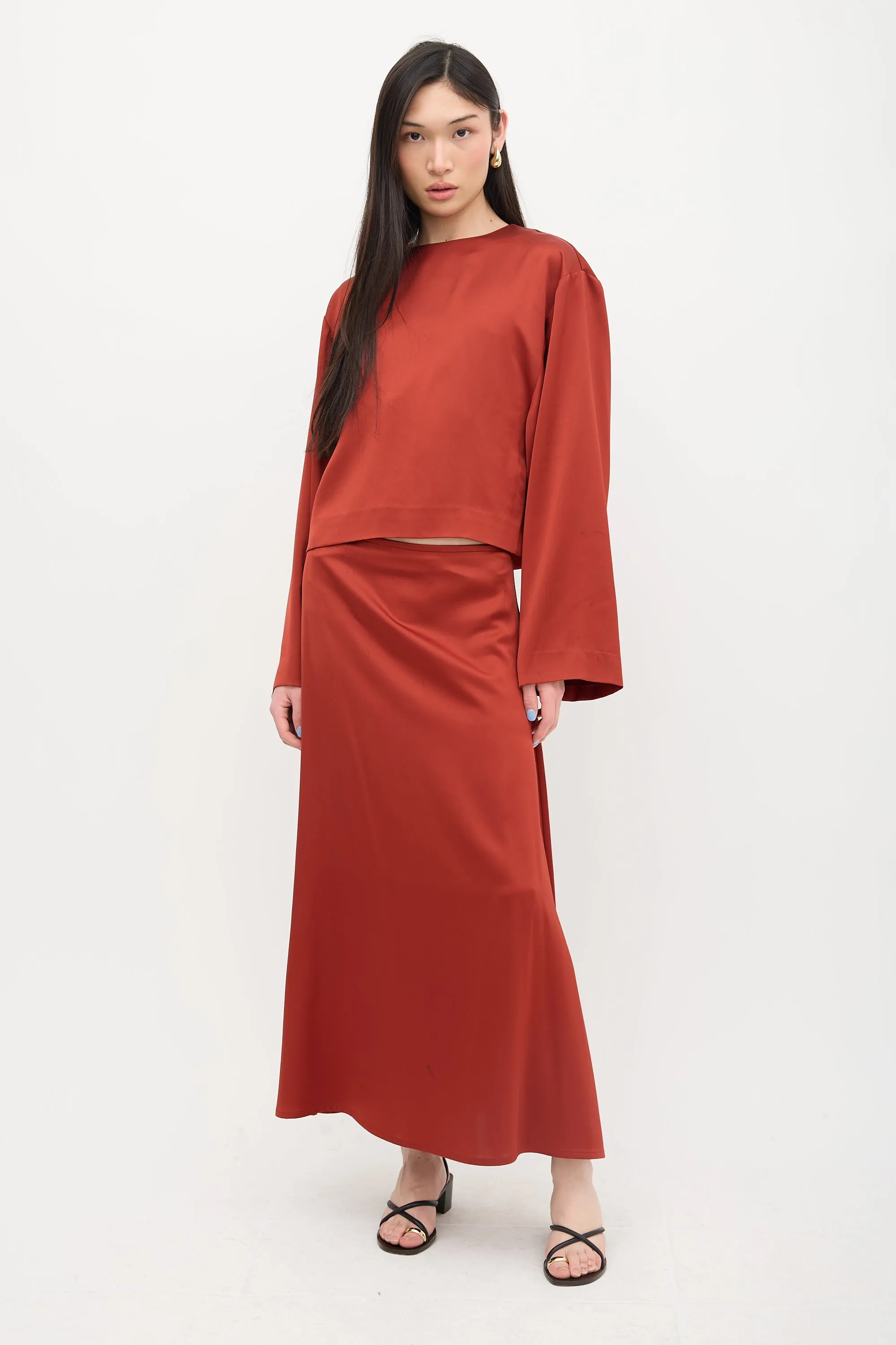 Satin Avila Blouse sold by VSP Consignment product image thumbnail 5