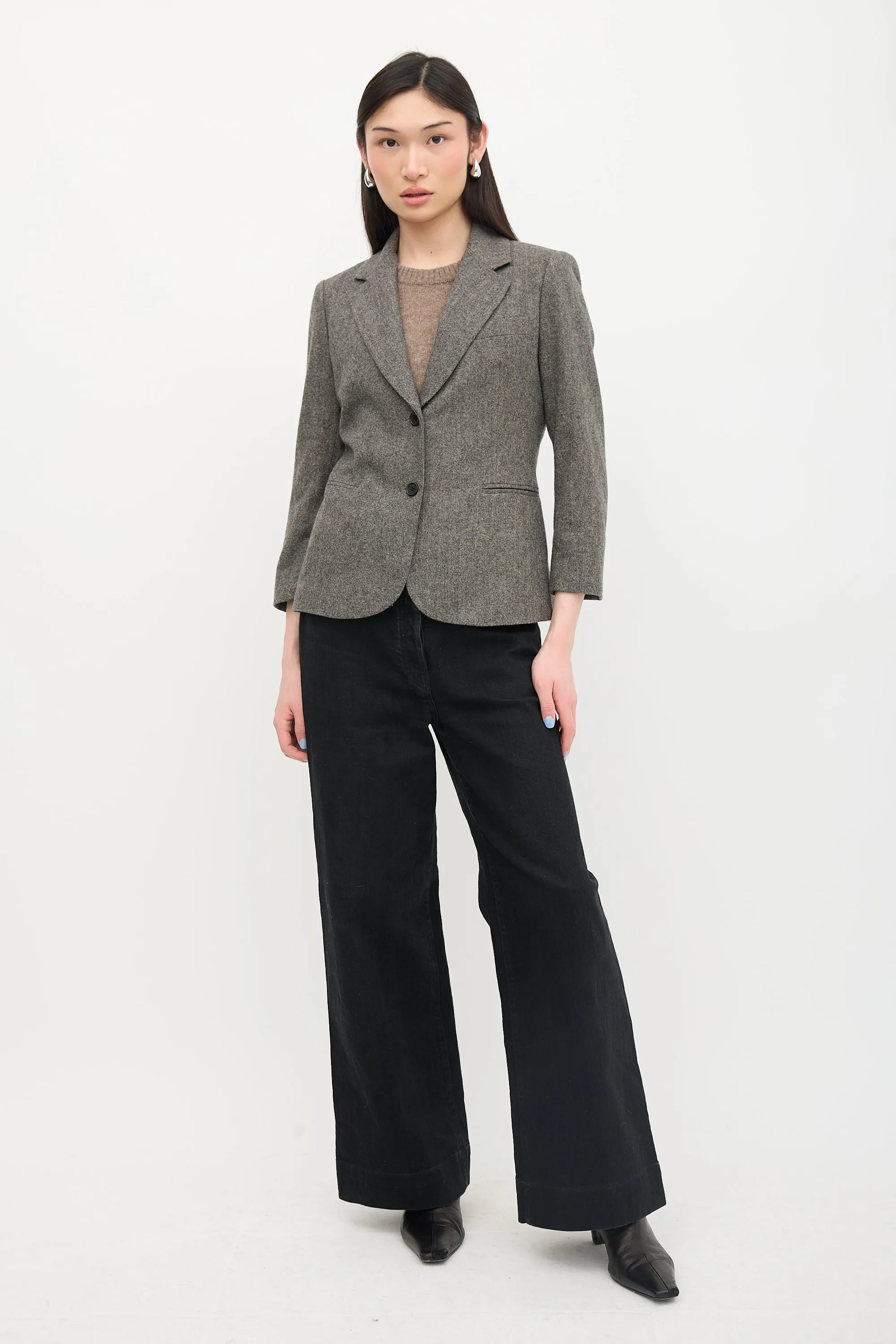 Wool Herringbone Blazer sold by VSP Consignment product image thumbnail 5