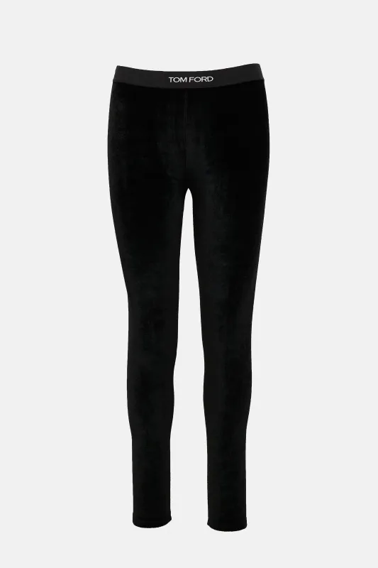 Velour Logo Legging sold by VSP Consignment