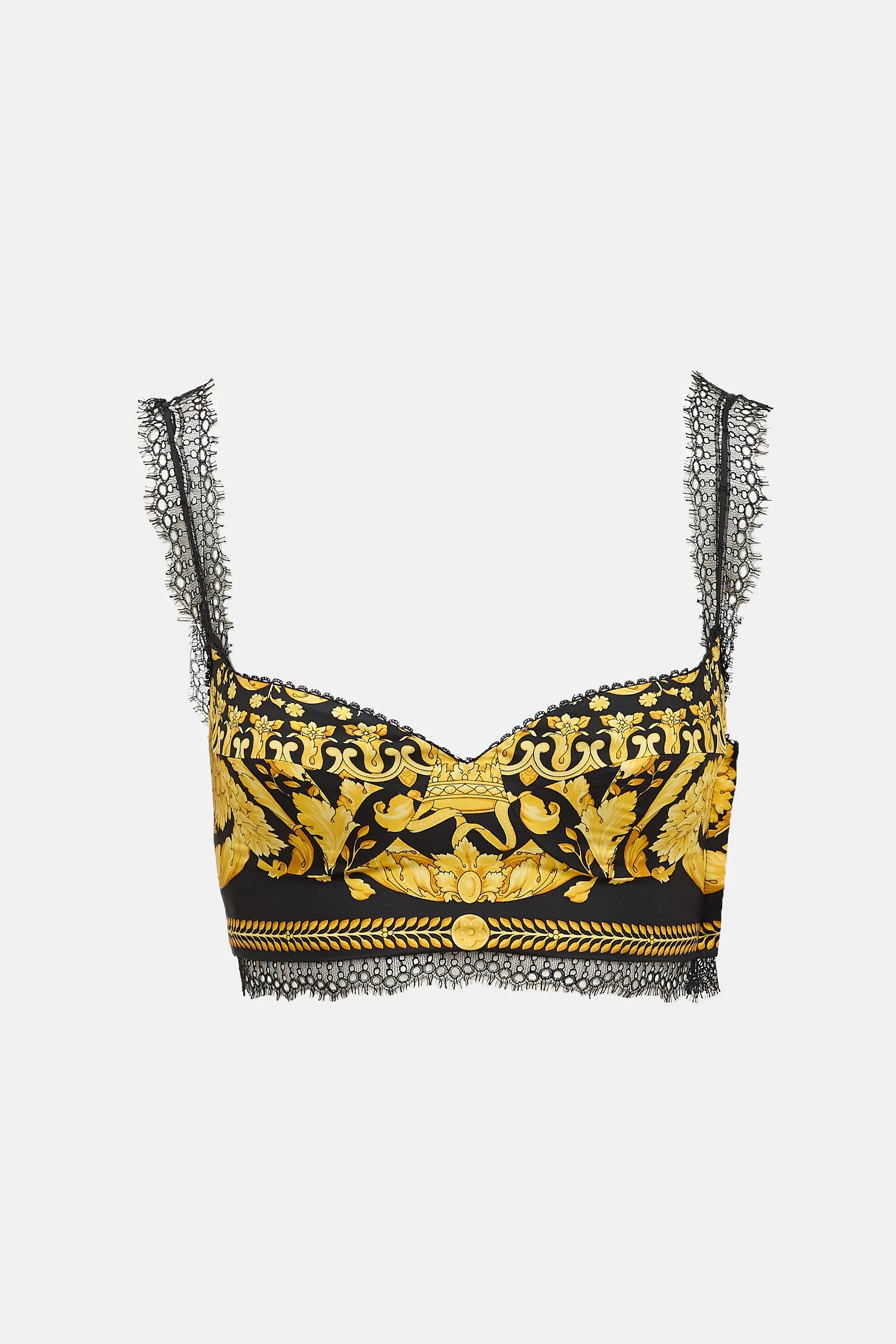 Silk Baroque Bustier Top sold by VSP Consignment