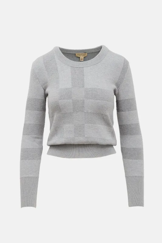Wool Check Sweater sold by VSP Consignment