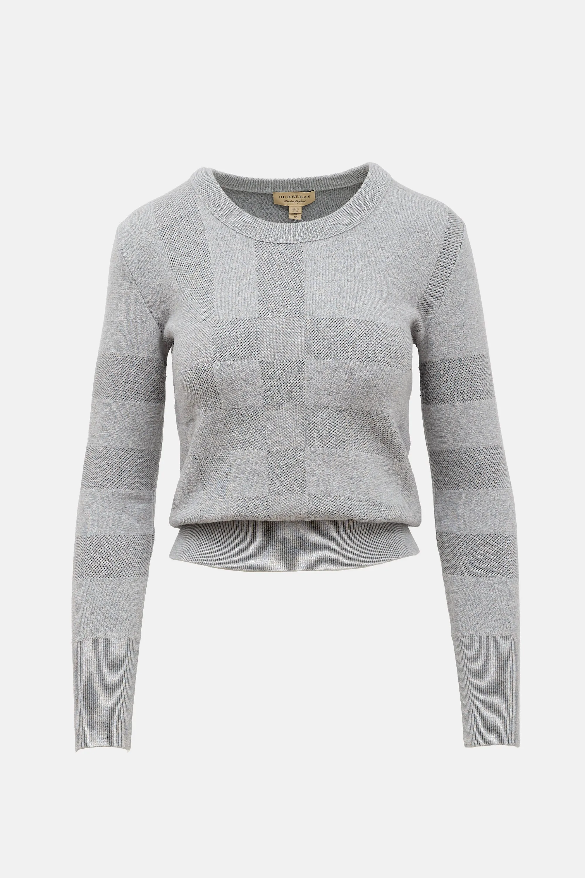 Wool Check Sweater sold by VSP Consignment