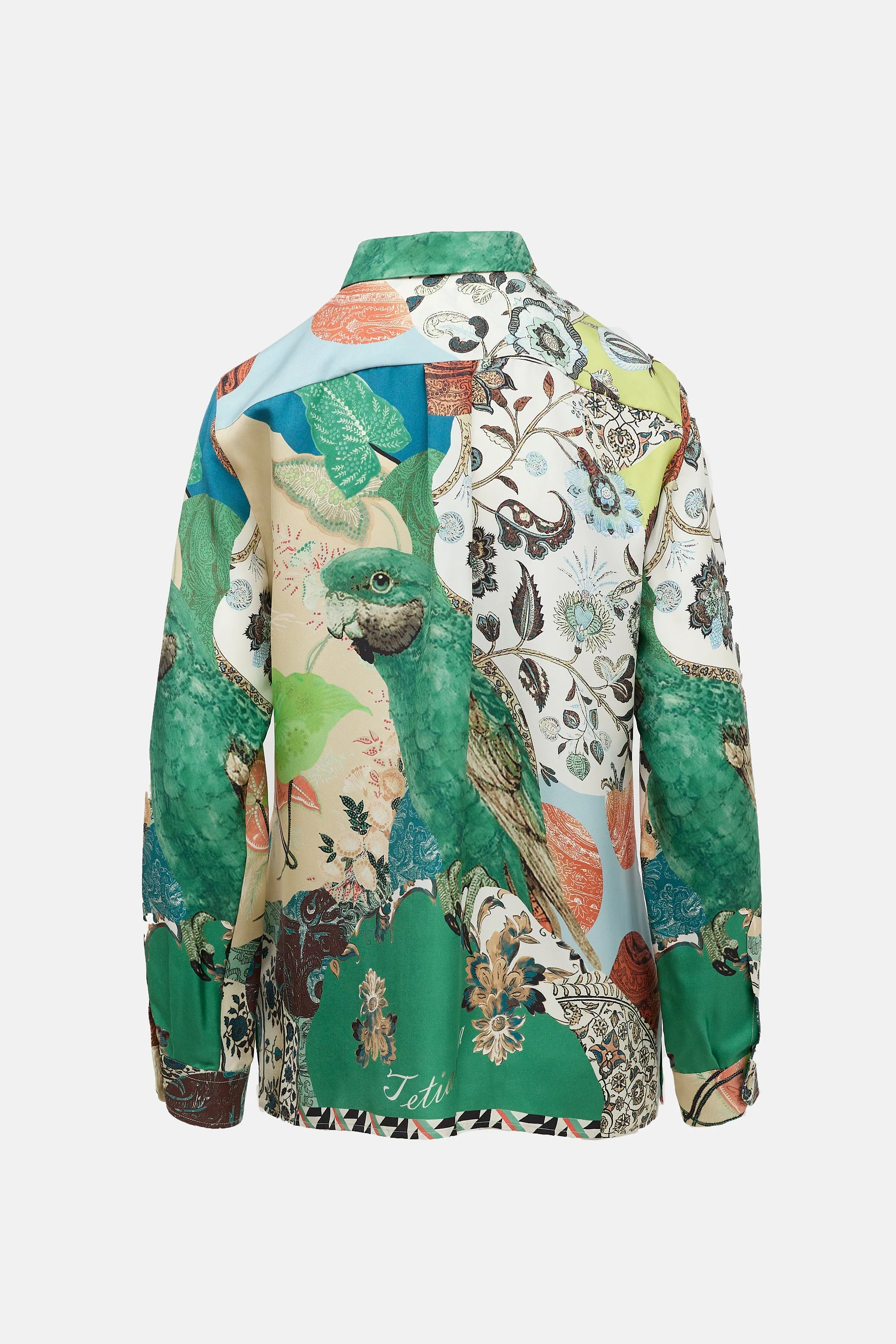 Silk Mixed Print Shirt sold by VSP Consignment product image thumbnail 2