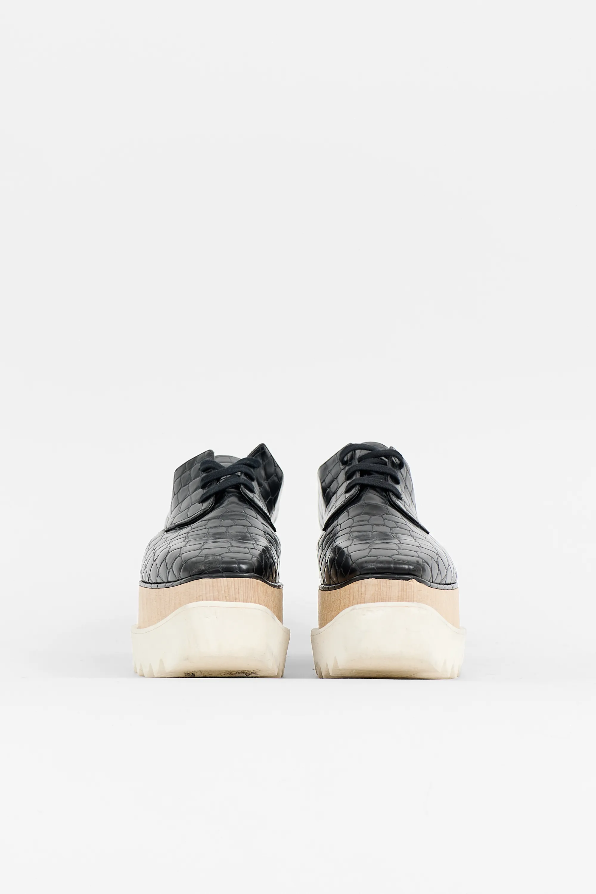 Embossed Faux Leather Elyse Derby sold by VSP Consignment product image thumbnail 3