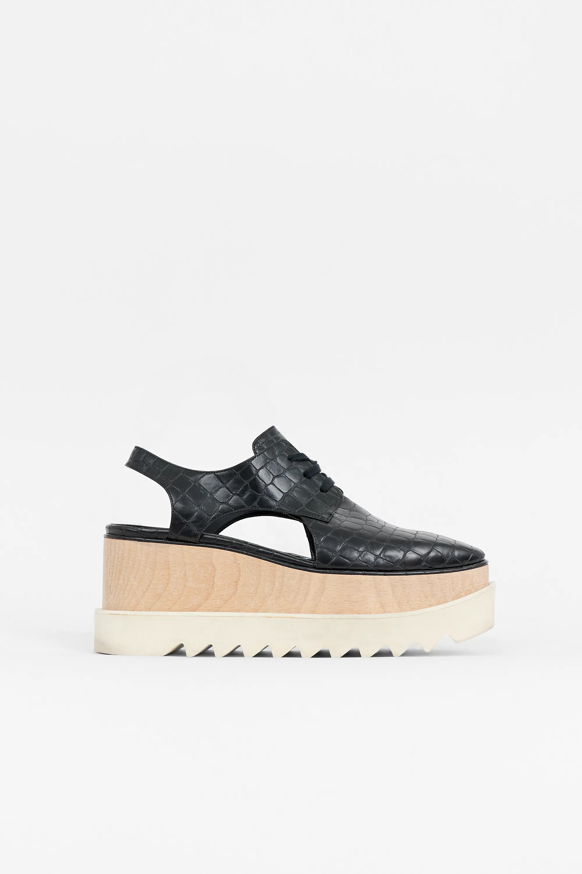 Embossed Faux Leather Elyse Derby sold by VSP Consignment
