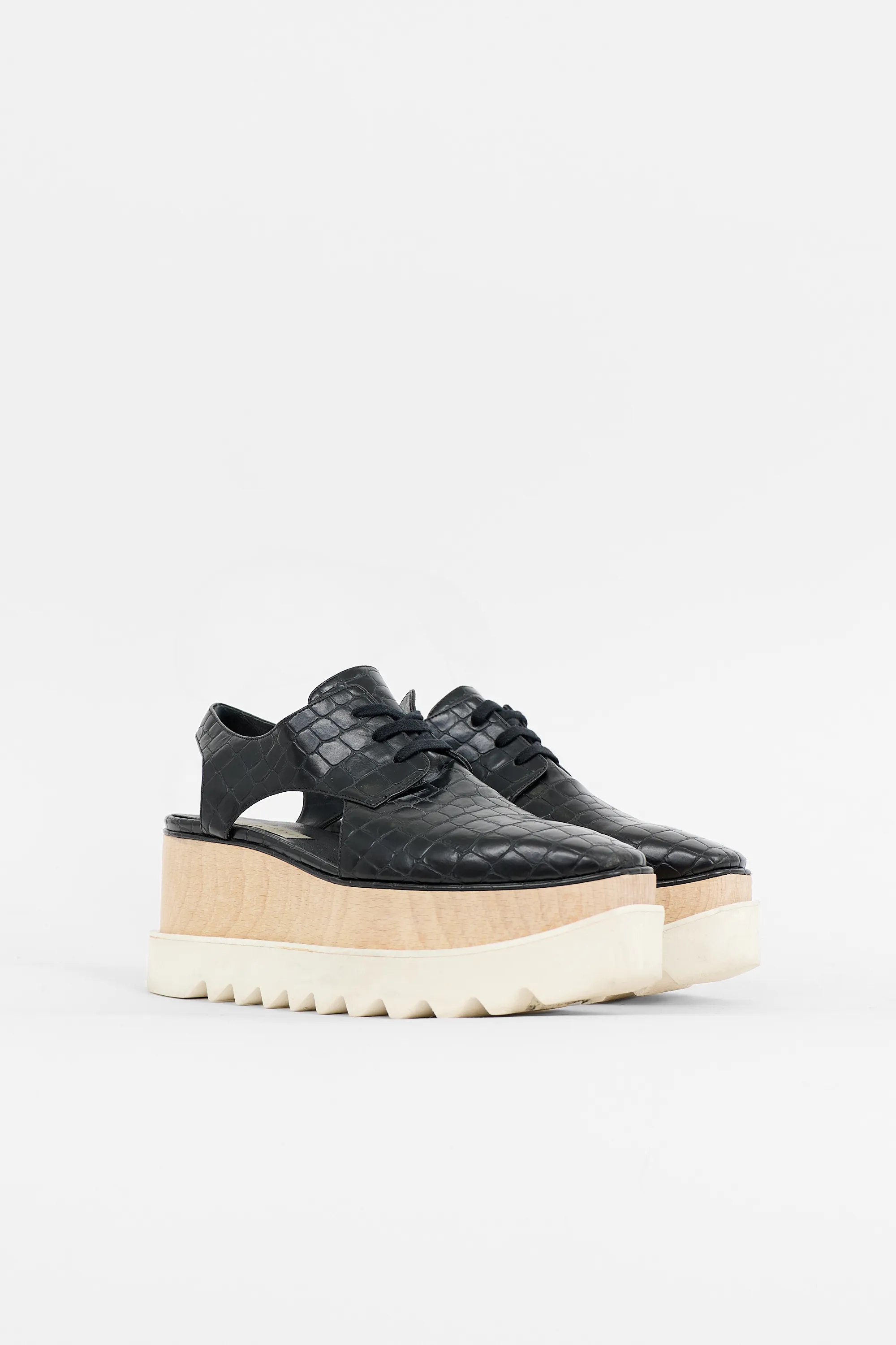 Embossed Faux Leather Elyse Derby sold by VSP Consignment product image thumbnail 2