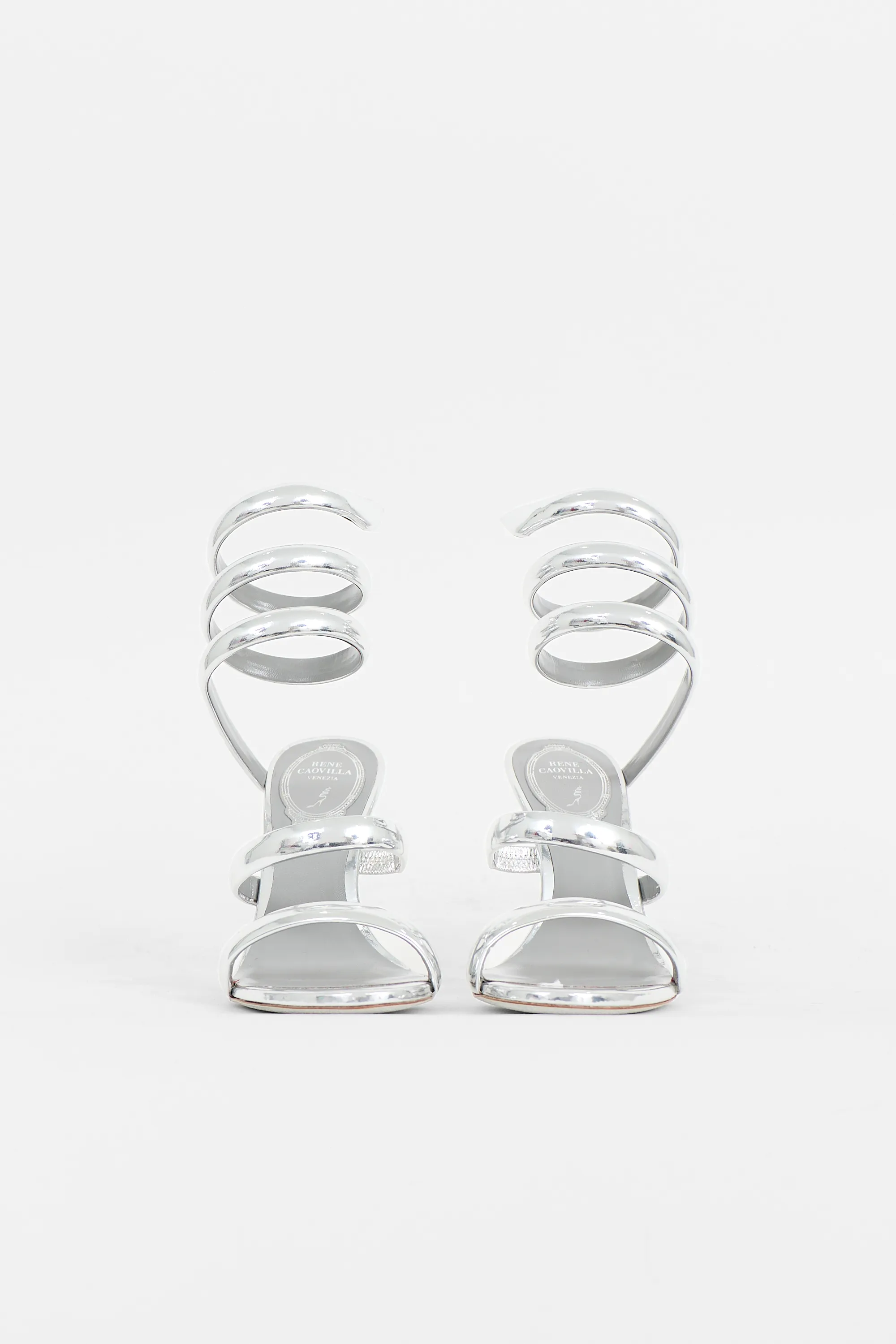 Metallic Leather Cleo Sandal sold by VSP Consignment product image thumbnail 3