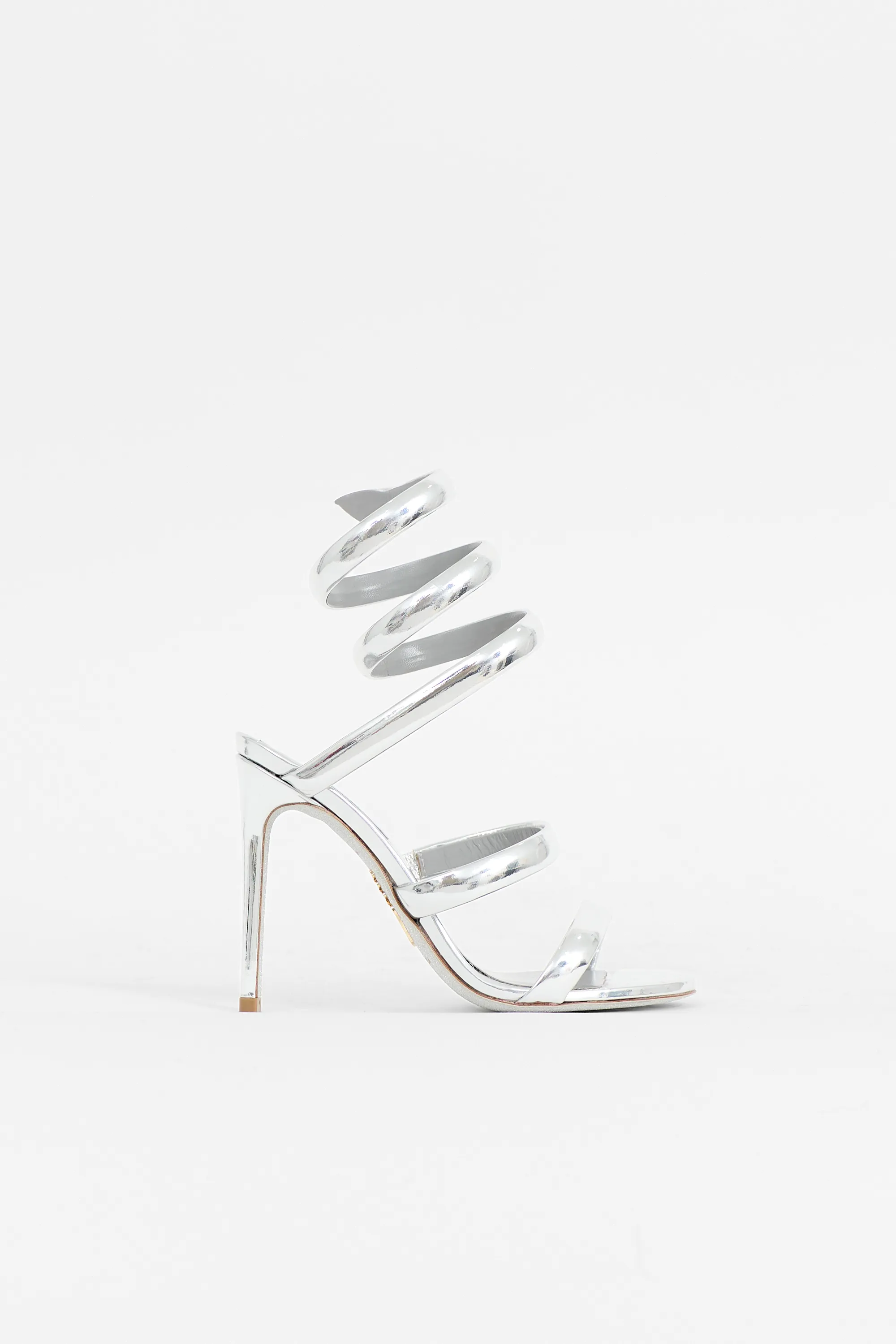 Metallic Leather Cleo Sandal sold by VSP Consignment