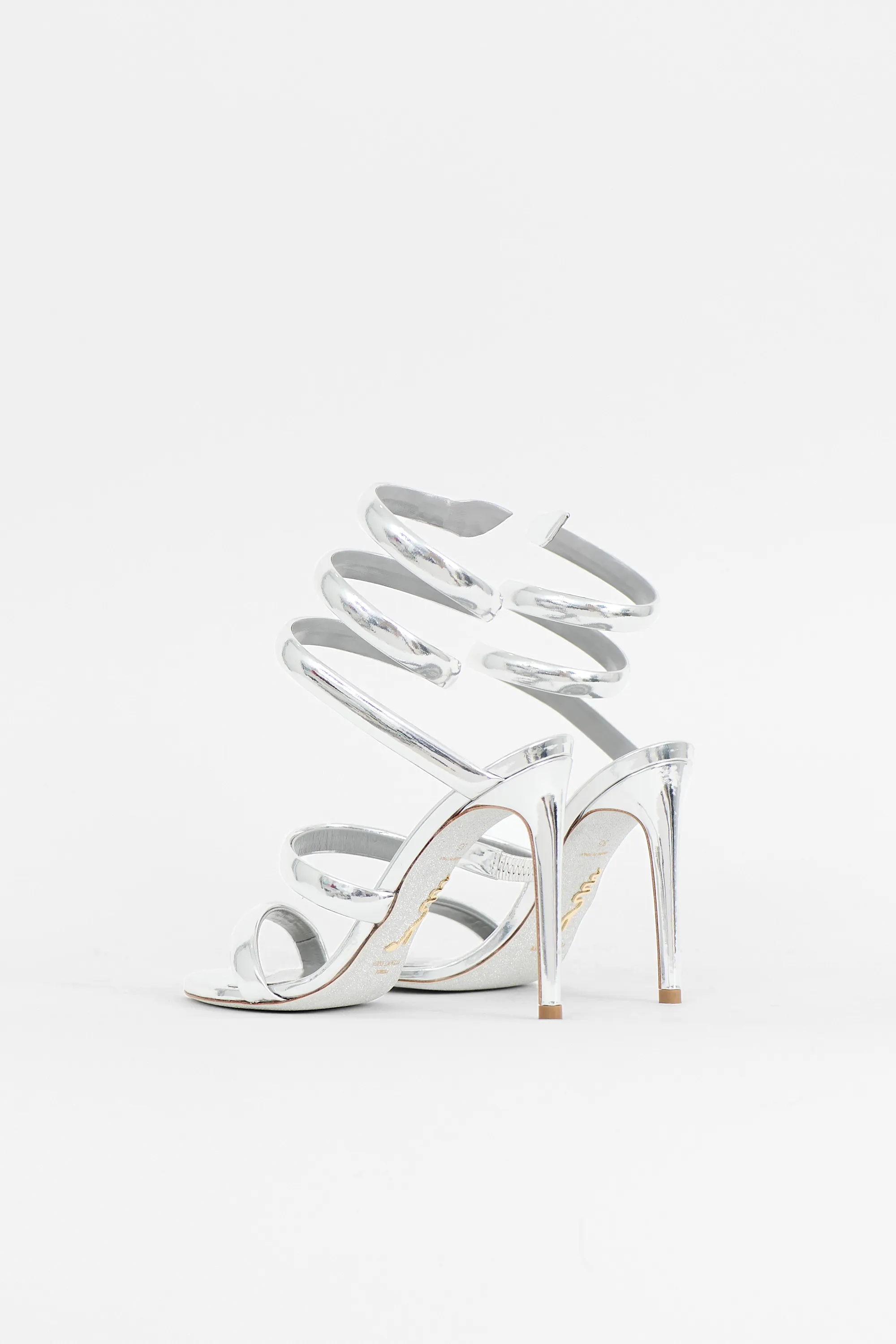 Metallic Leather Cleo Sandal sold by VSP Consignment product image thumbnail 4