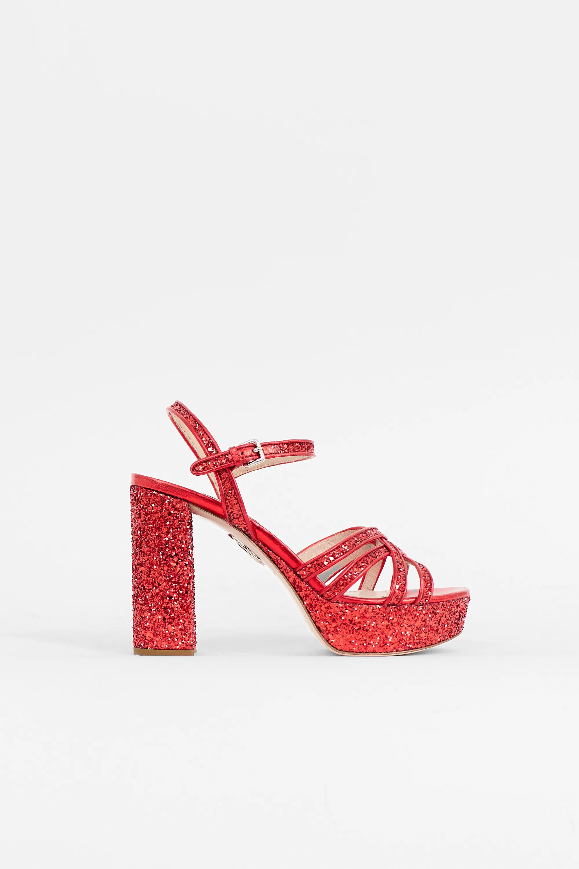 Glitter Platform Sandal sold by VSP Consignment