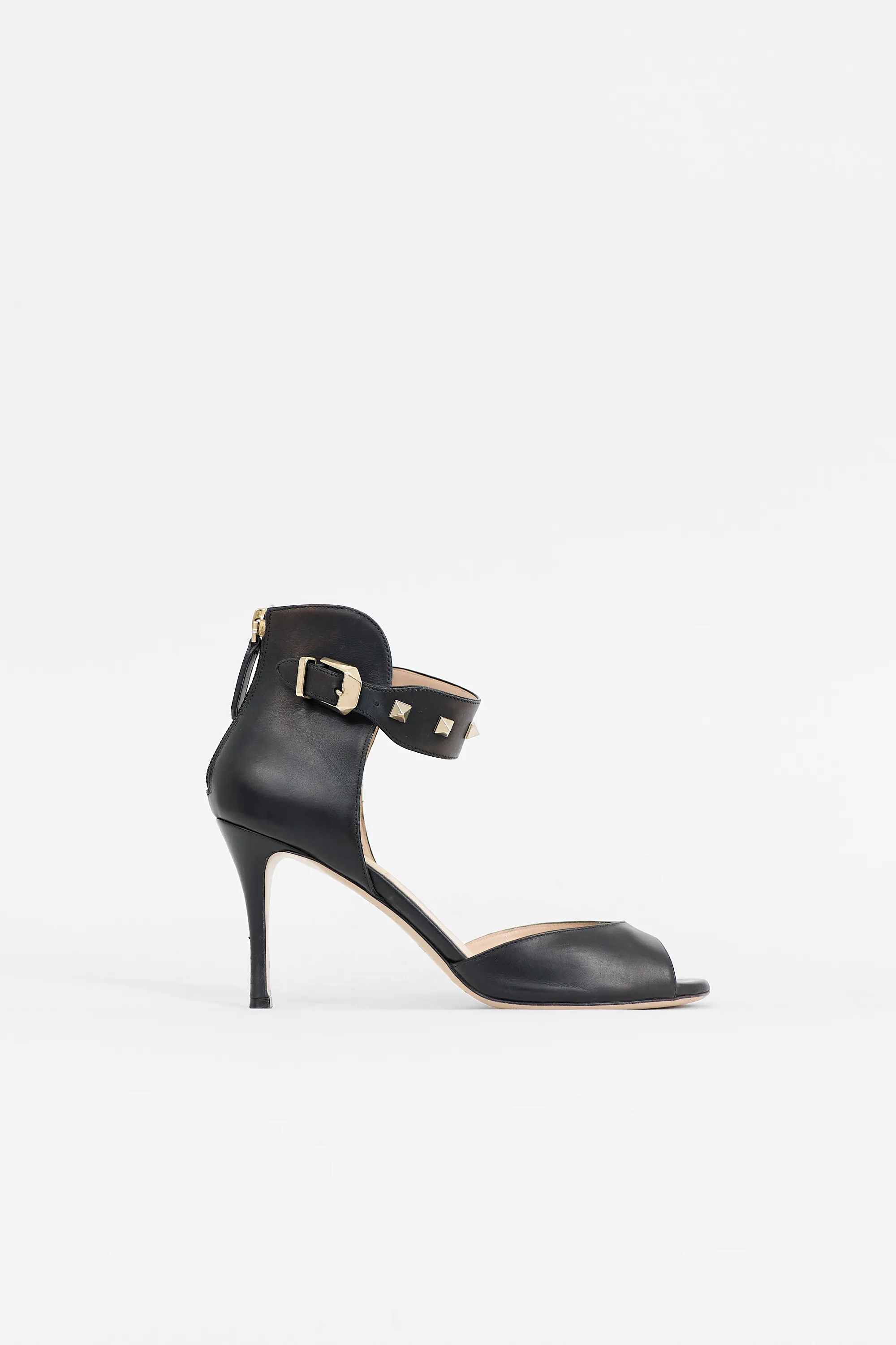 Leather Rockstud Sandal sold by VSP Consignment