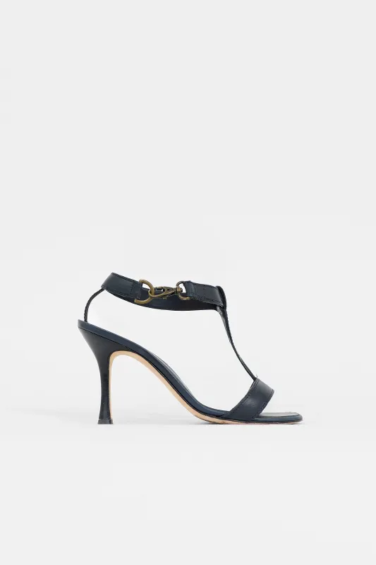 Leather T-Strap Sandal sold by VSP Consignment