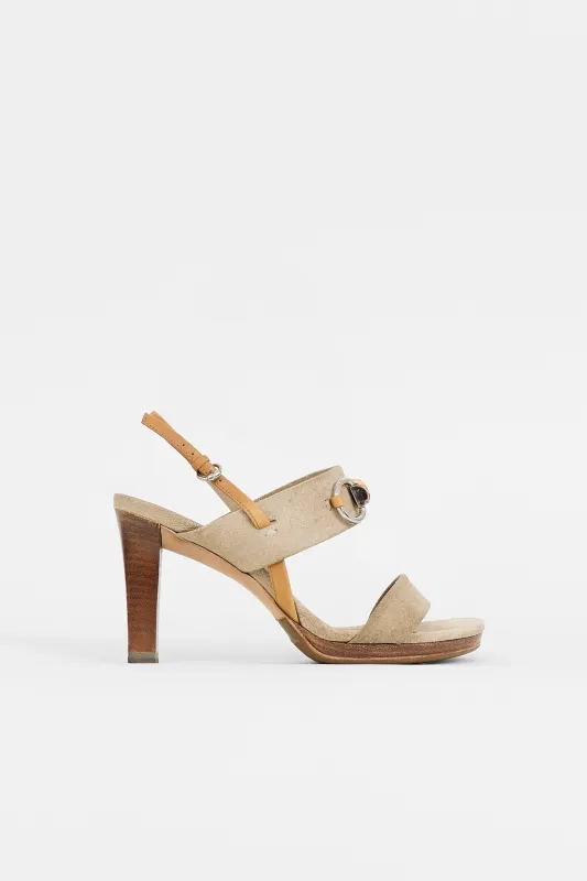 Suede Bamboo Sandal made by Gucci