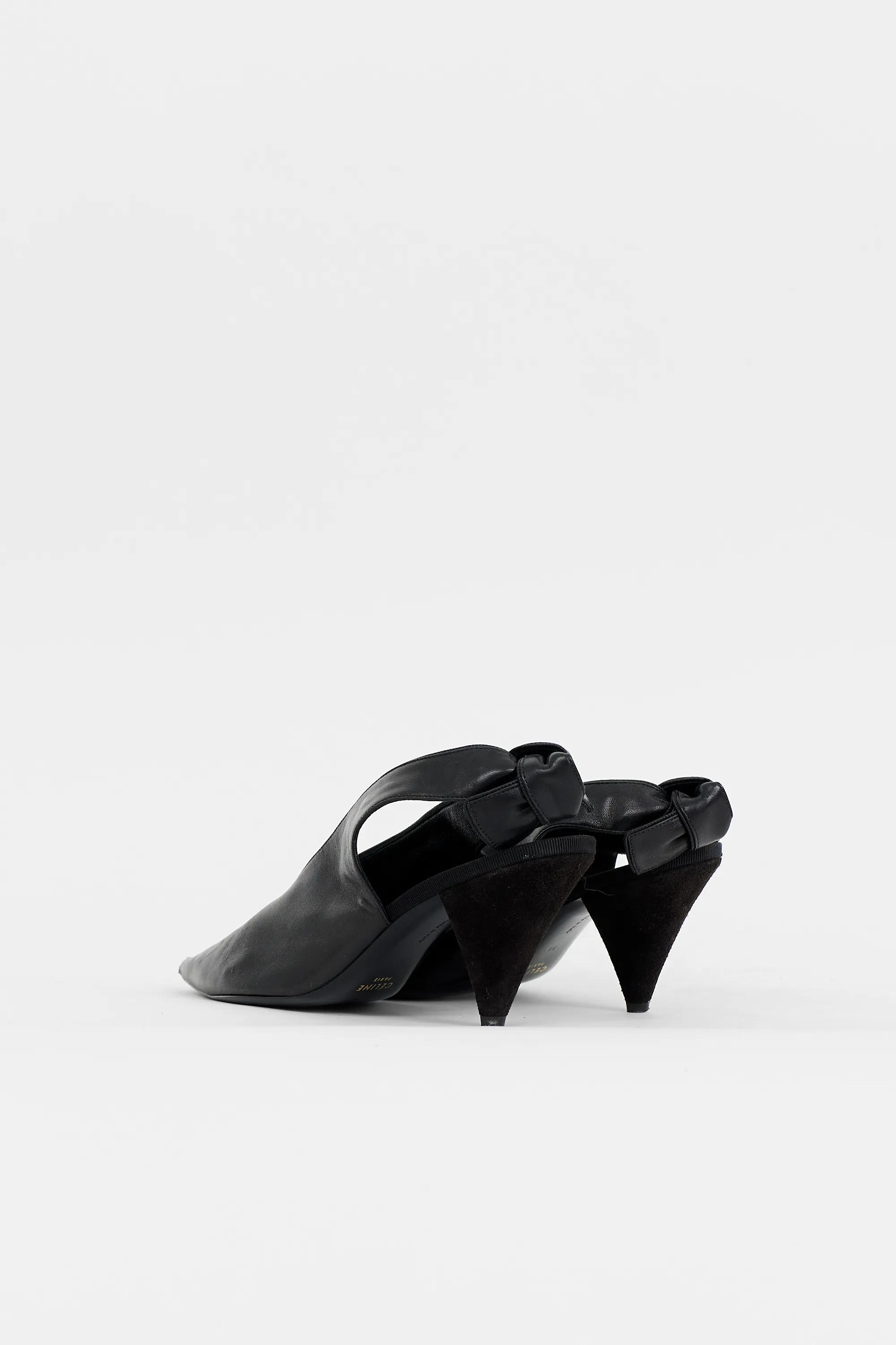Leather V-Neck Slingback Pump sold by VSP Consignment product image thumbnail 4