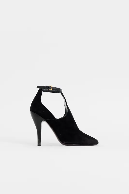 Suede Cut Out Bootie sold by VSP Consignment