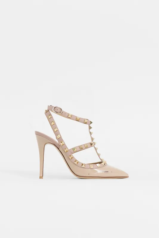 Patent Rockstud Cage Pump made by Valentino
