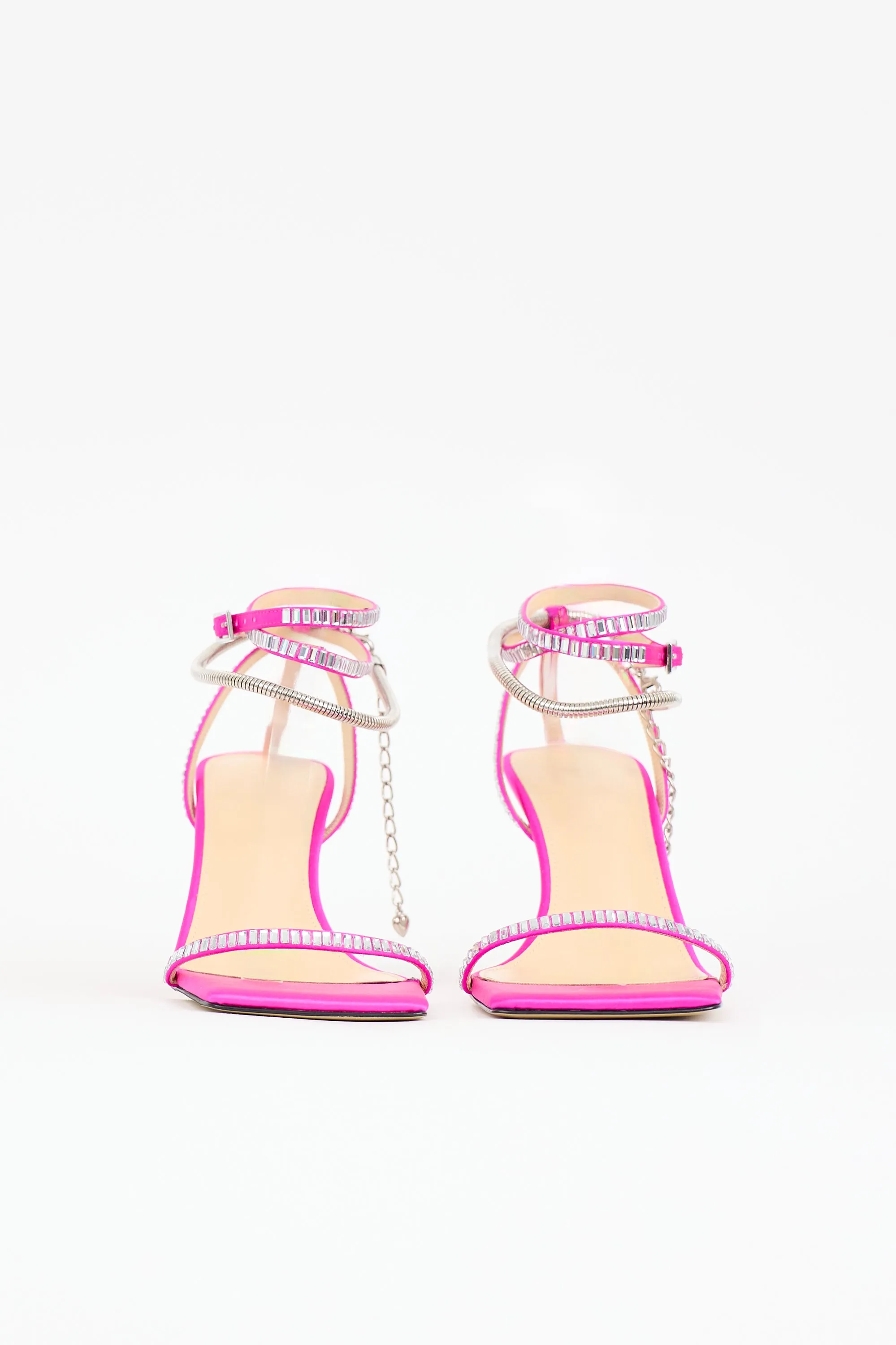 Satin Embellished Heart Sandal sold by VSP Consignment product image thumbnail 3
