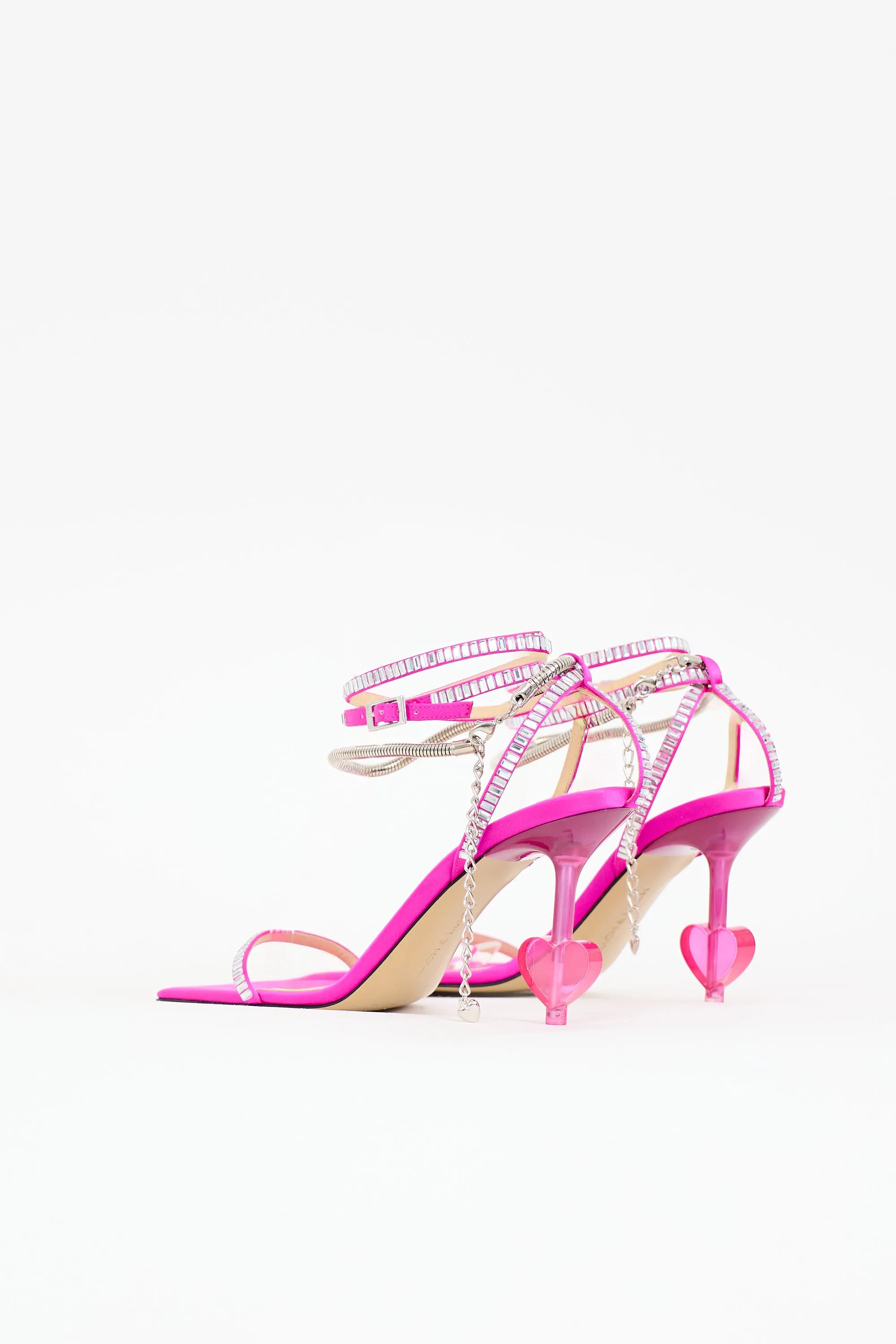 Satin Embellished Heart Sandal sold by VSP Consignment product image thumbnail 4