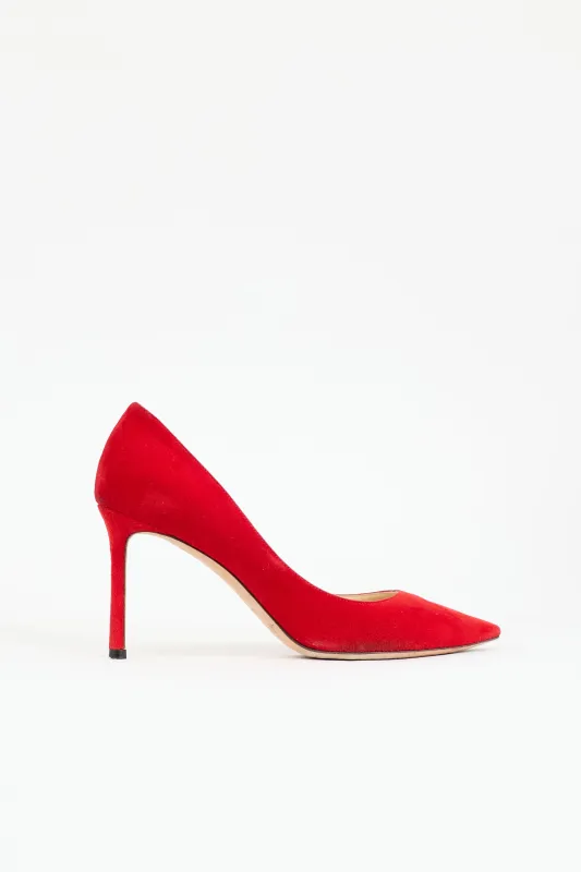 Suede Romy Pump made by Jimmy Choo