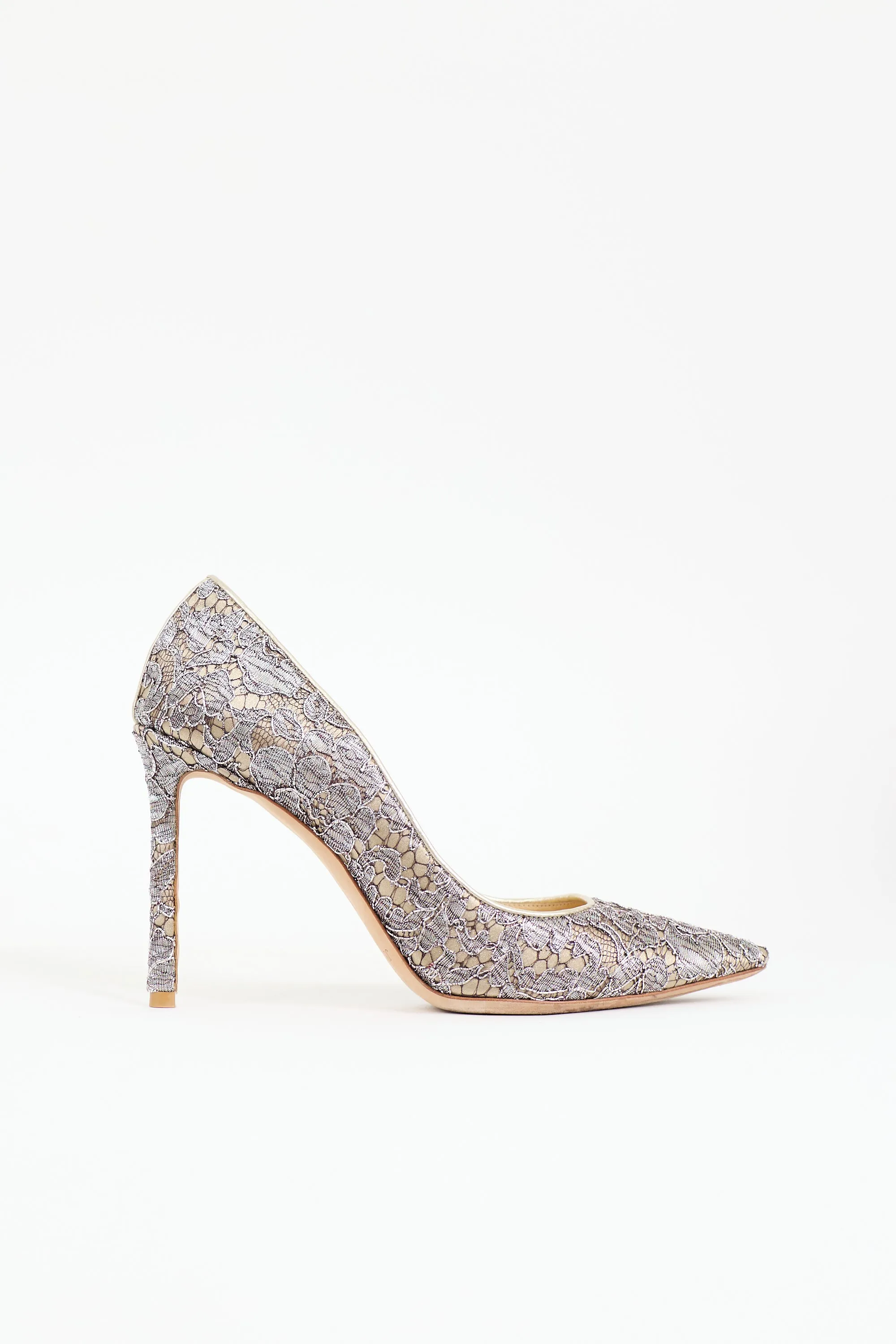 Metallic Lace Romy Pump sold by VSP Consignment