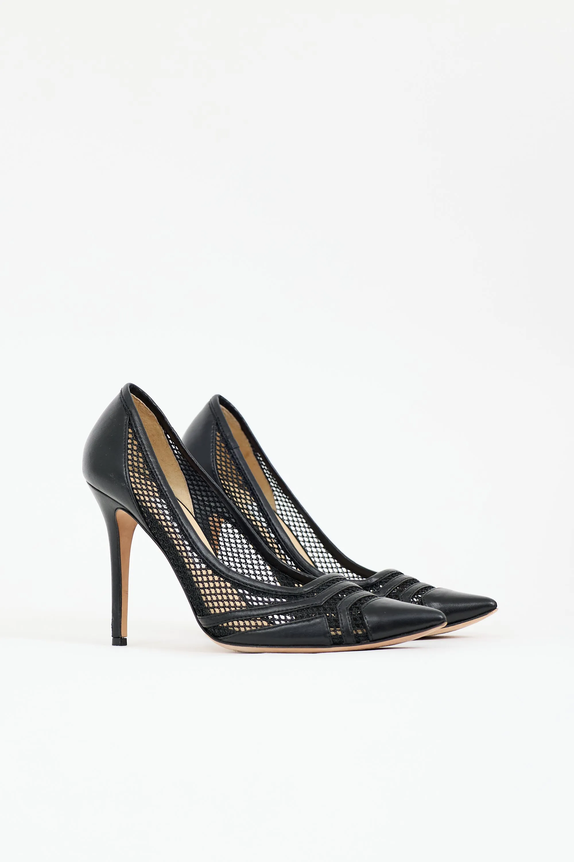 Leather & Mesh Hettie Pump sold by VSP Consignment product image thumbnail 2