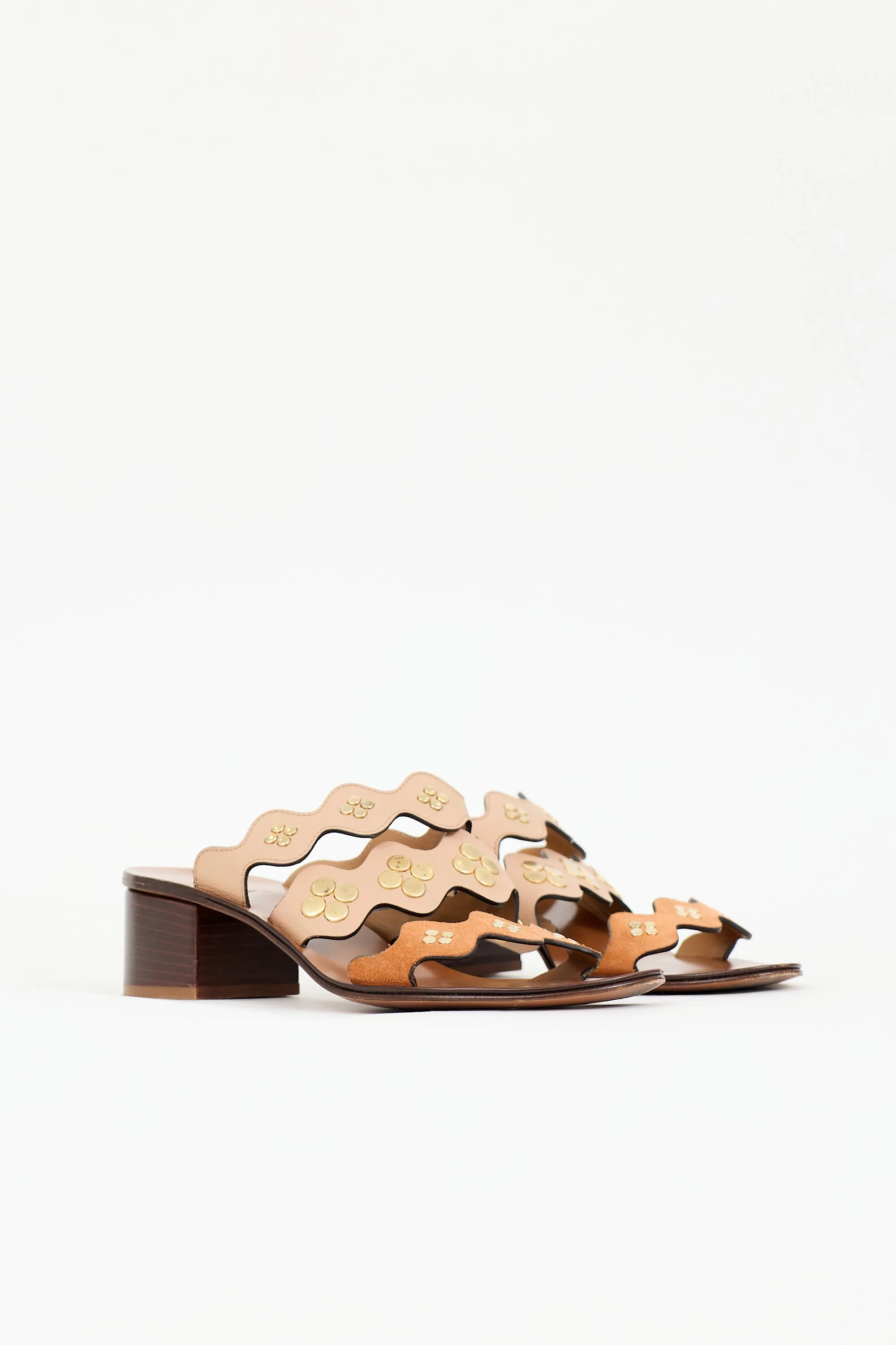 Leather Studded Lauren Sandal sold by VSP Consignment product image thumbnail 2