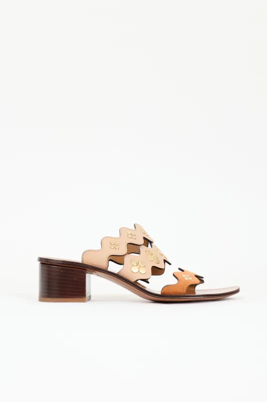 Leather Studded Lauren Sandal made by Chloe