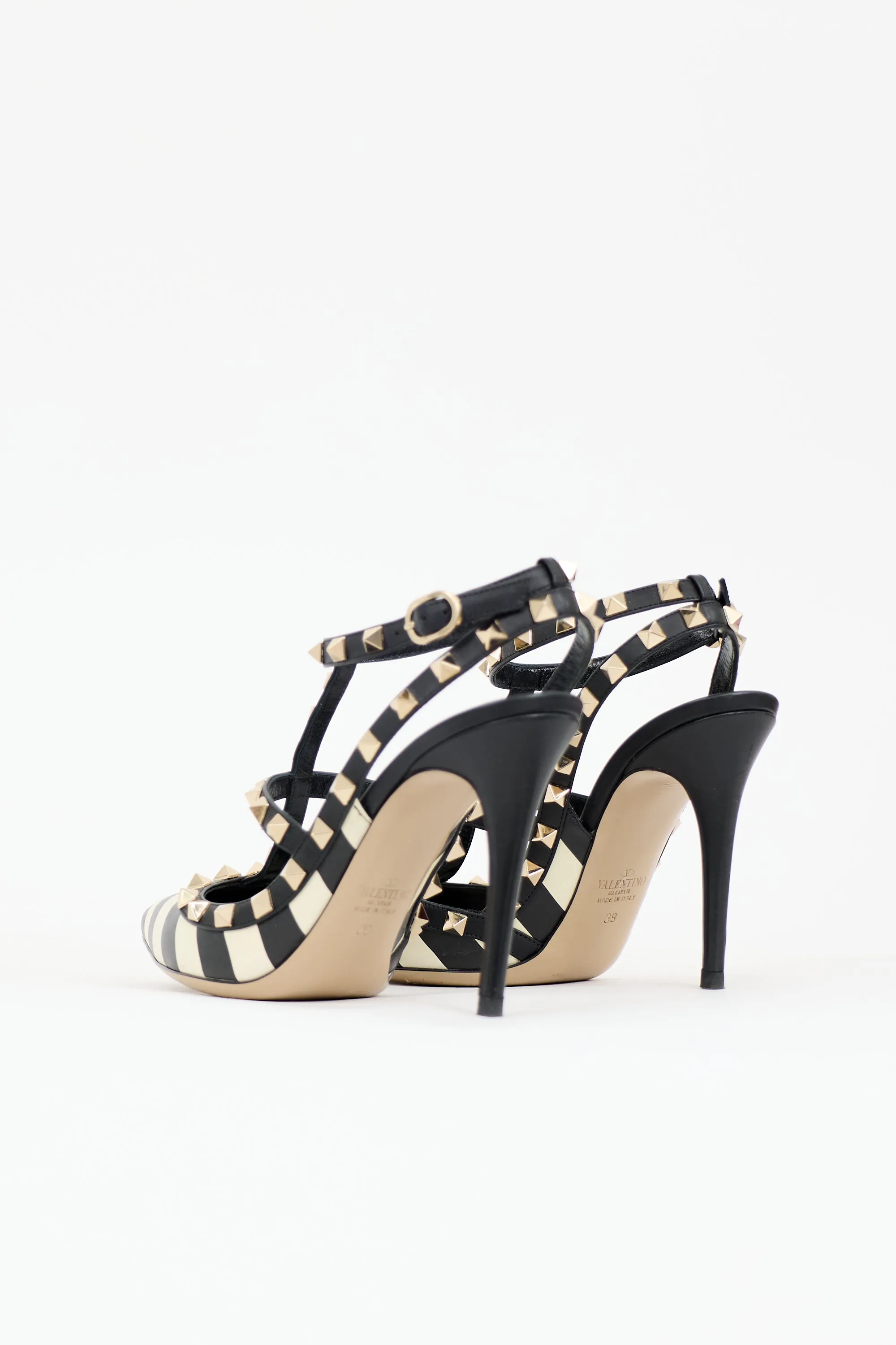 Striped Rockstud Cage Pump sold by VSP Consignment product image thumbnail 4