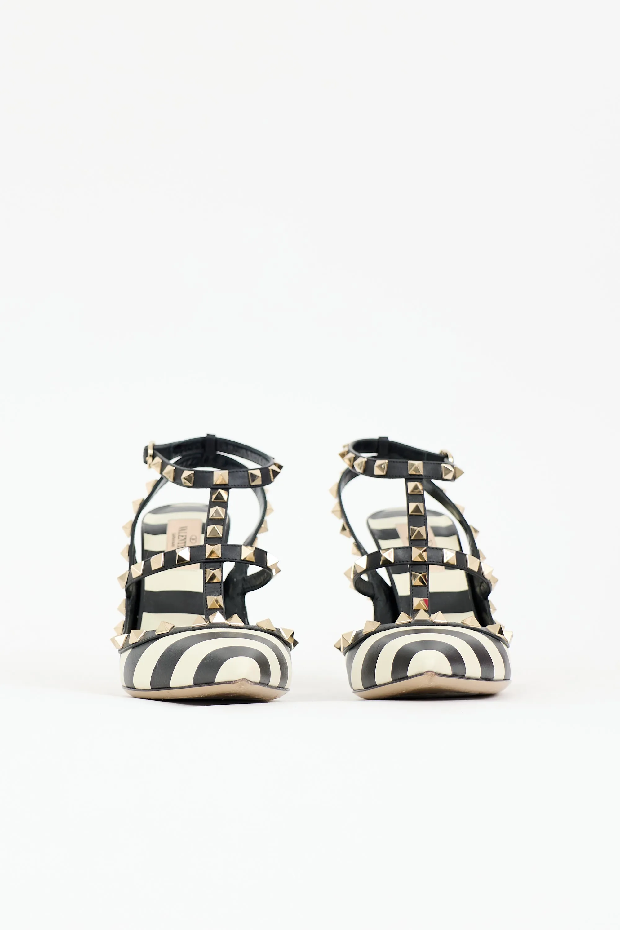 Striped Rockstud Cage Pump sold by VSP Consignment product image thumbnail 3