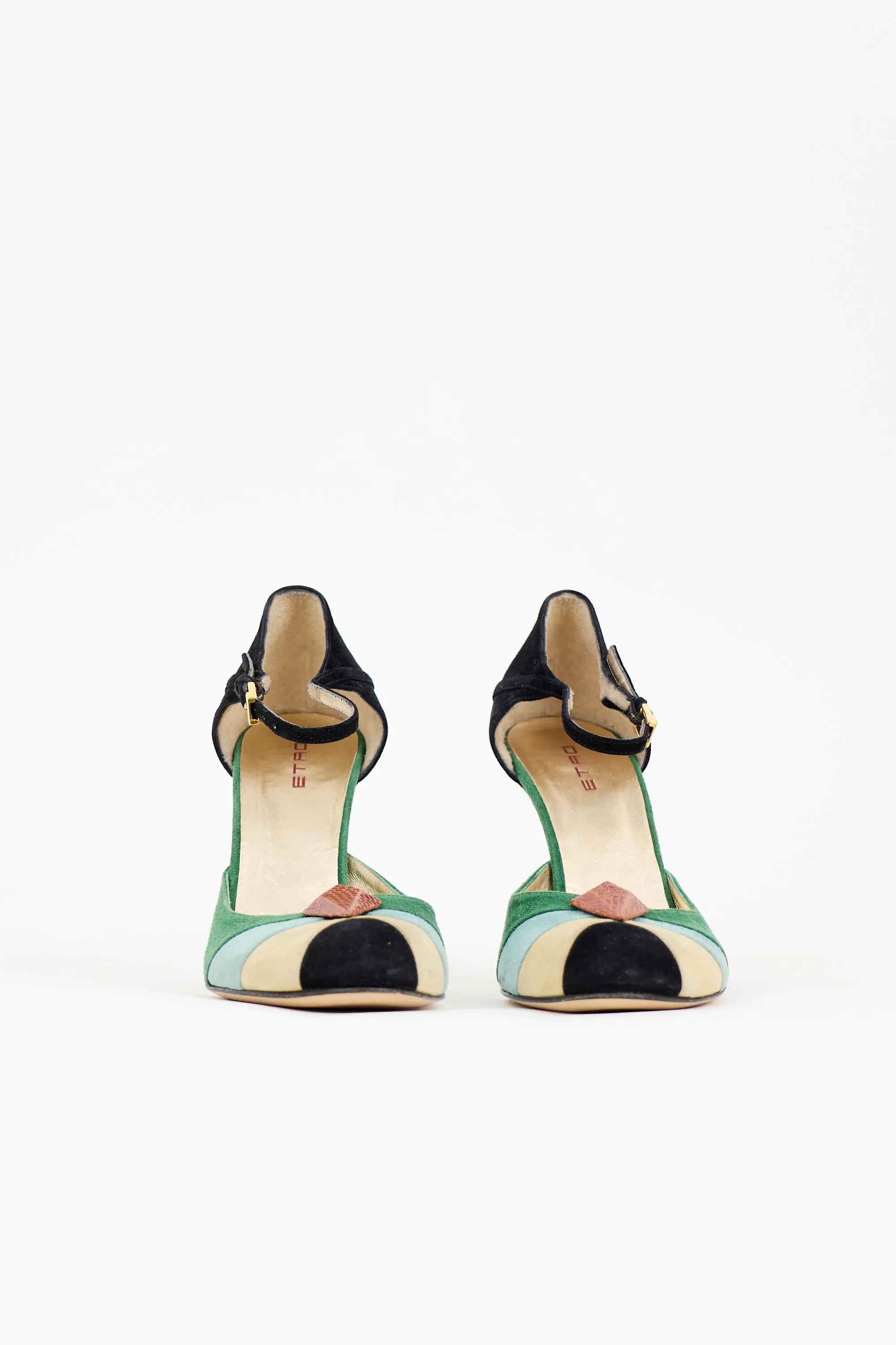Suede Colour Block Pump sold by VSP Consignment product image thumbnail 3
