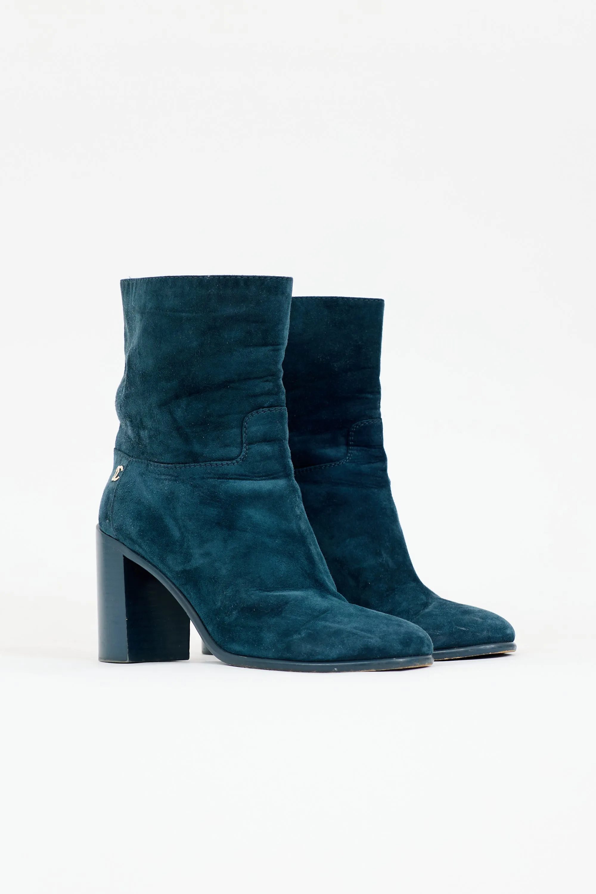 Suede CC Ankle Boot sold by VSP Consignment product image thumbnail 3
