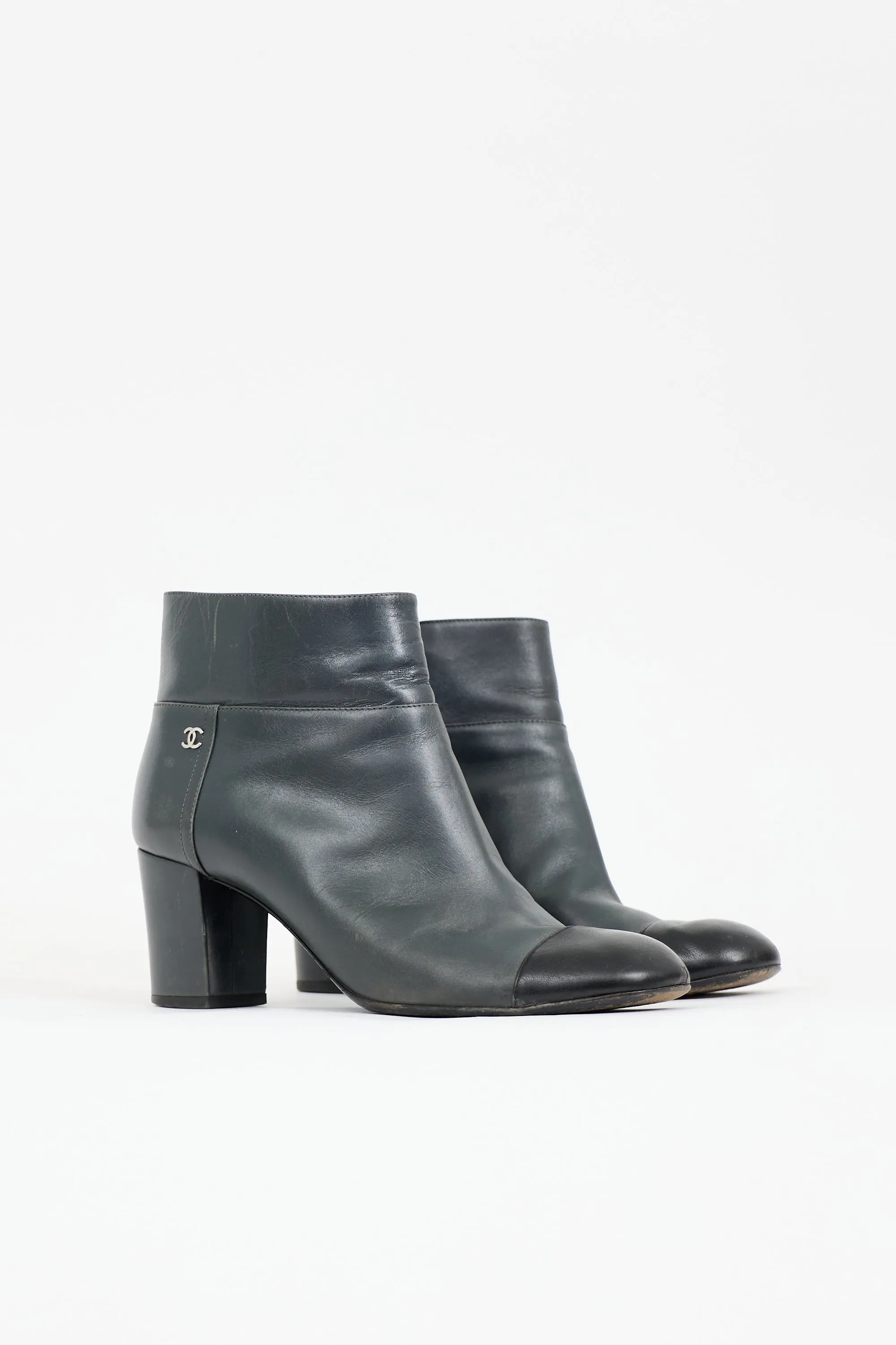 Leather CC Ankle Boot sold by VSP Consignment product image thumbnail 3