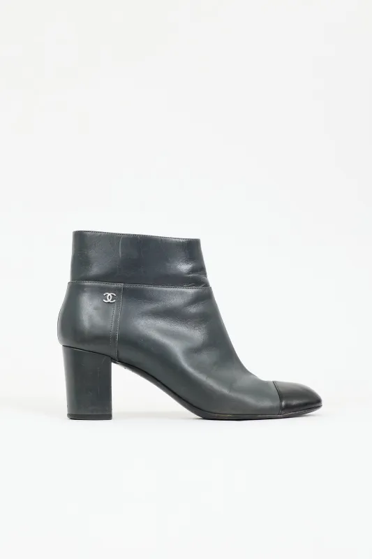 Leather CC Ankle Boot sold by VSP Consignment