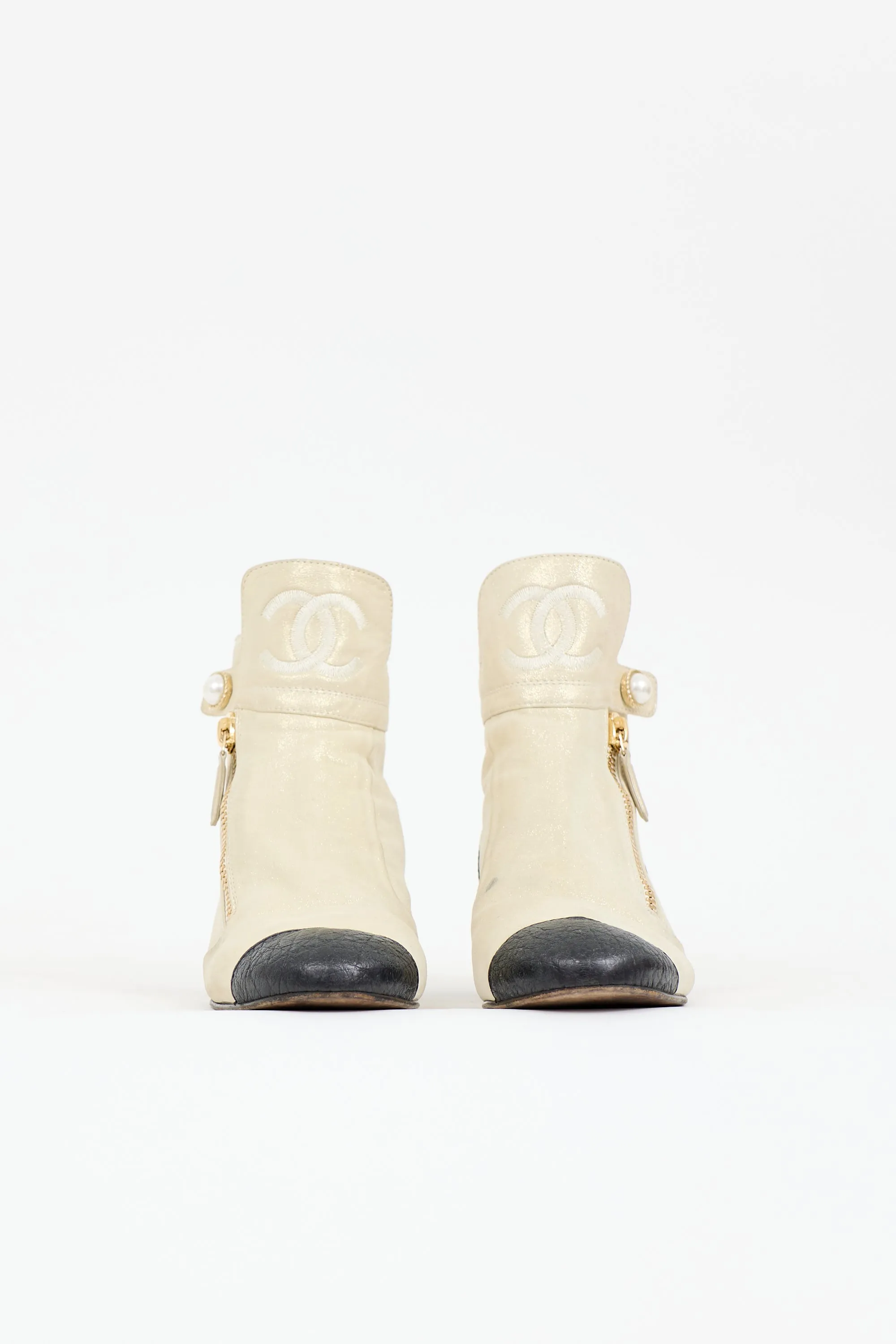 Glitter Suede CC Ankle Boot sold by VSP Consignment product image thumbnail 4