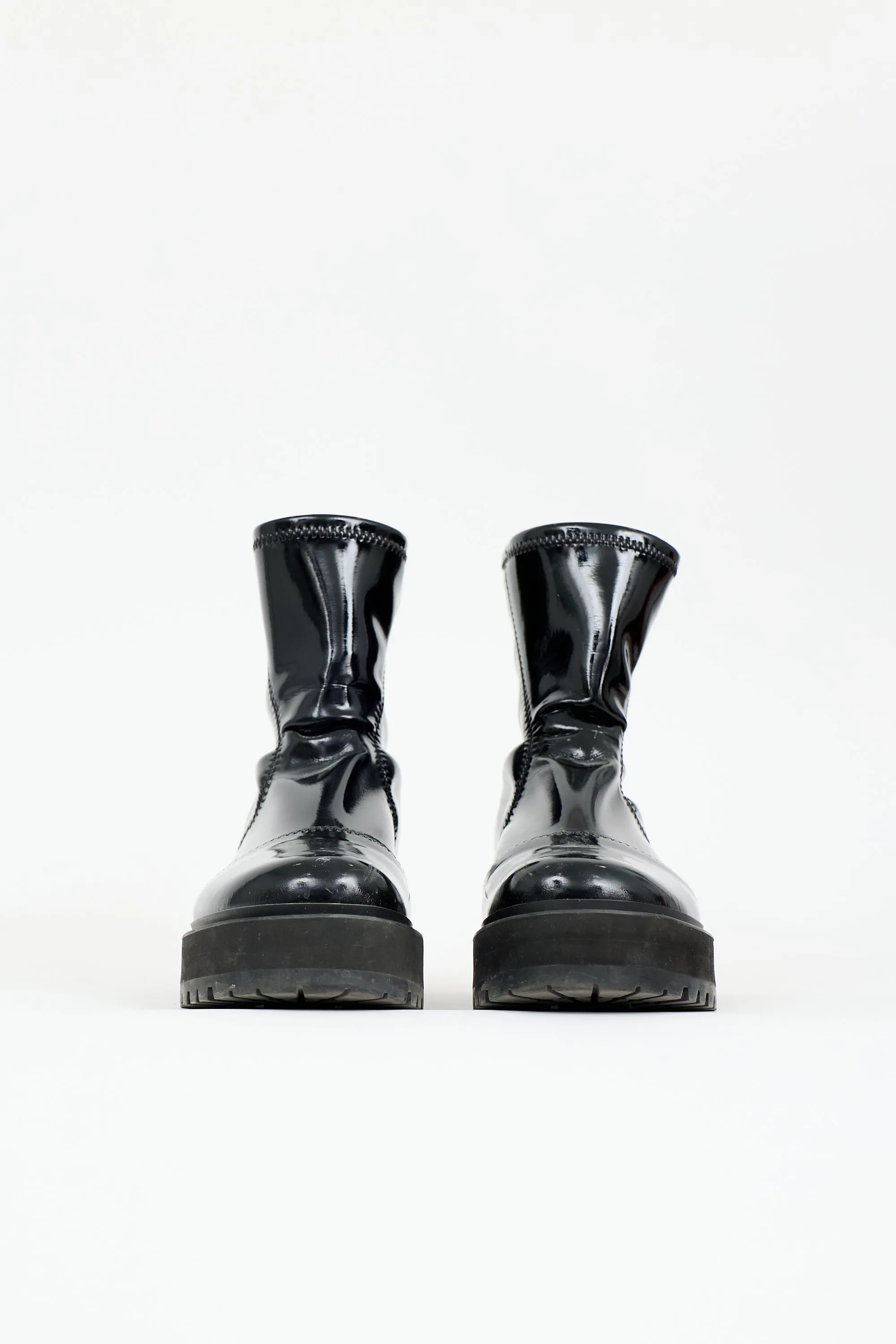 Vinyl Combat Boot sold by VSP Consignment product image thumbnail 3