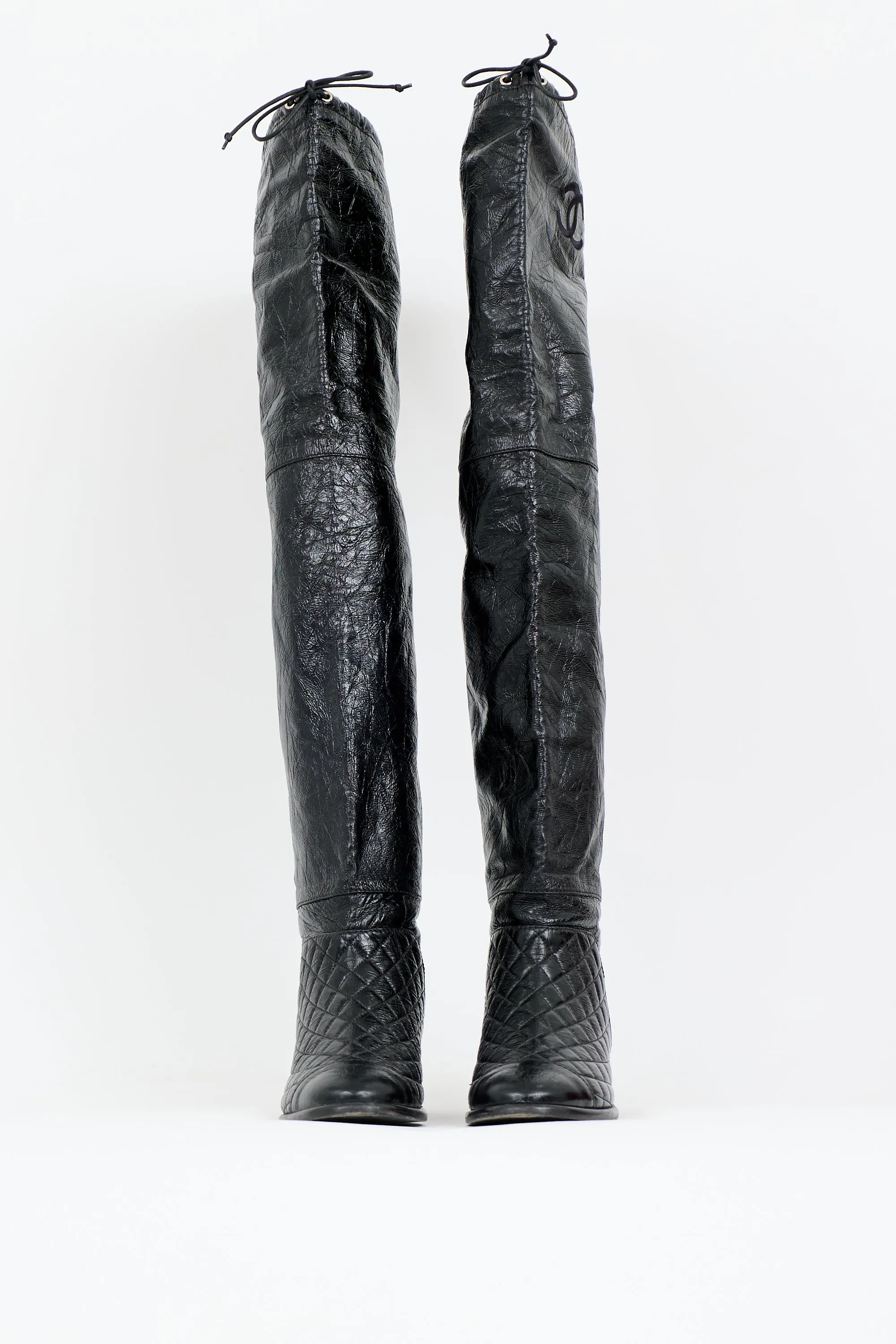 2018 Leather CC Thigh Boot sold by VSP Consignment product image thumbnail 3