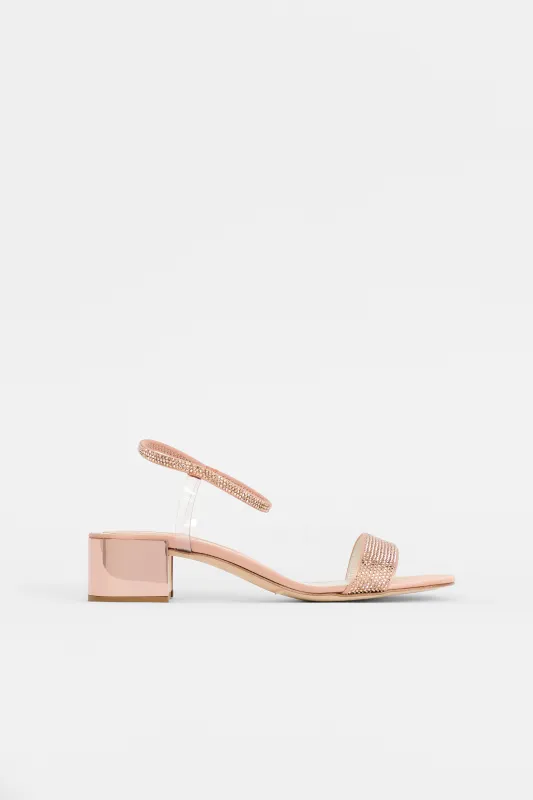 Satin Elastica Embellished Sandal sold by VSP Consignment