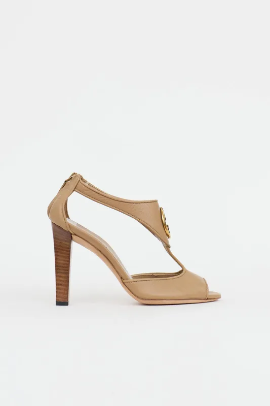 Leather 1973 GG Heels made by Gucci