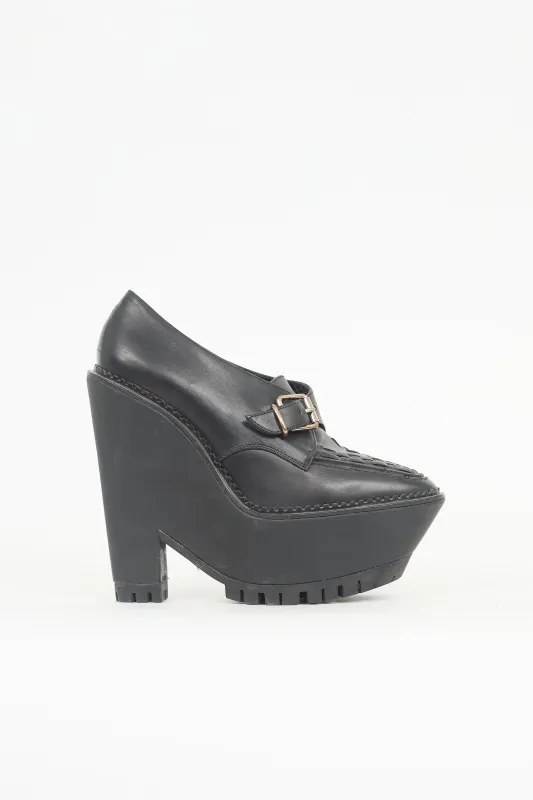 FW 2011 Prorsum Leather Platform Loafer made by Burberry