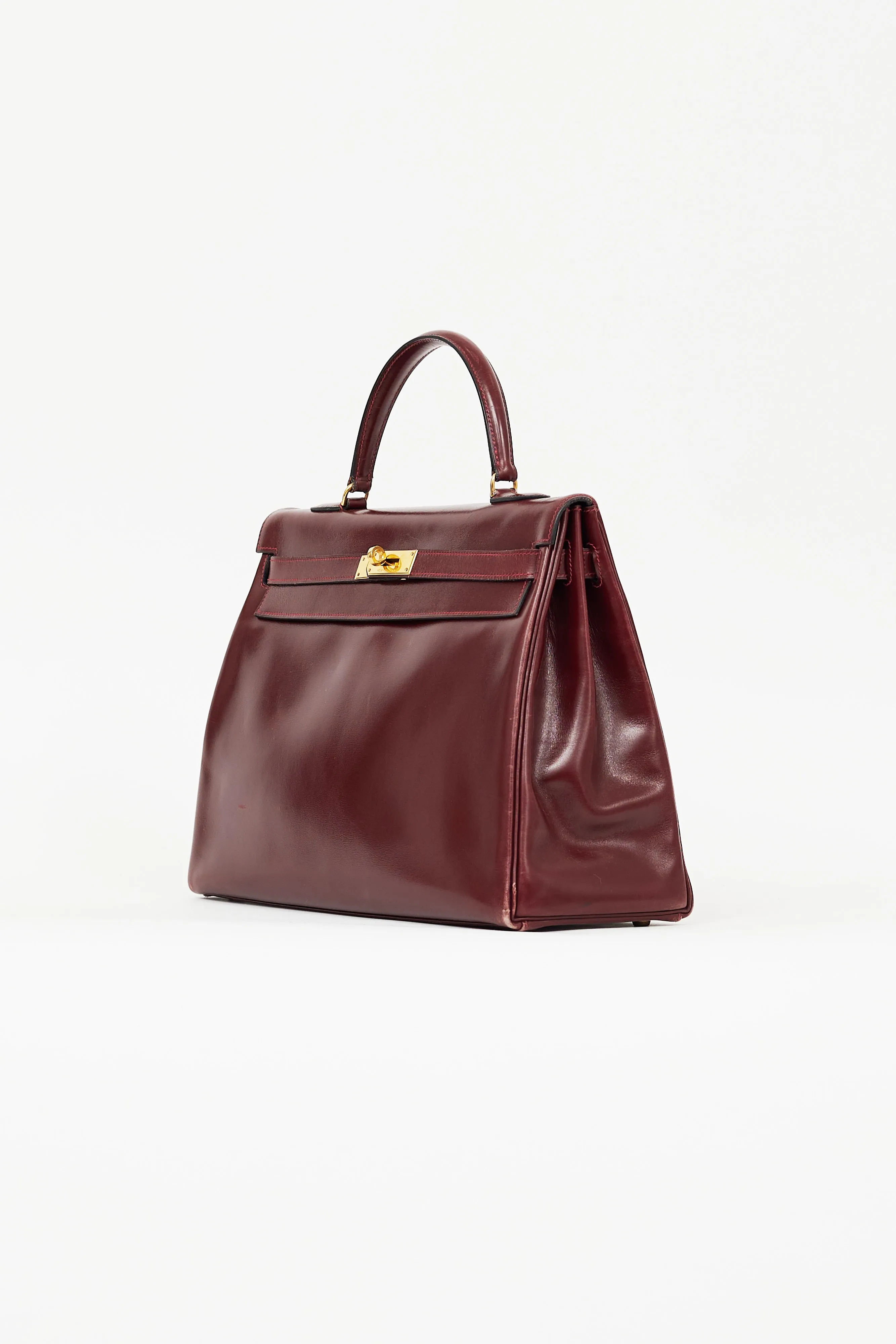 1981 Bordeaux Box Kelly Retourne 35 Bag sold by VSP Consignment product image thumbnail 5