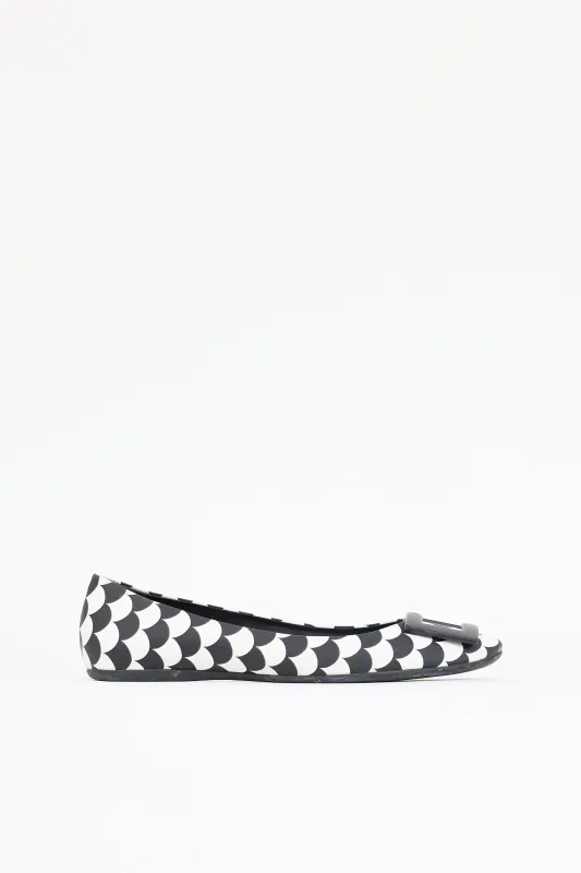 Printed Leather Flat sold by VSP Consignment
